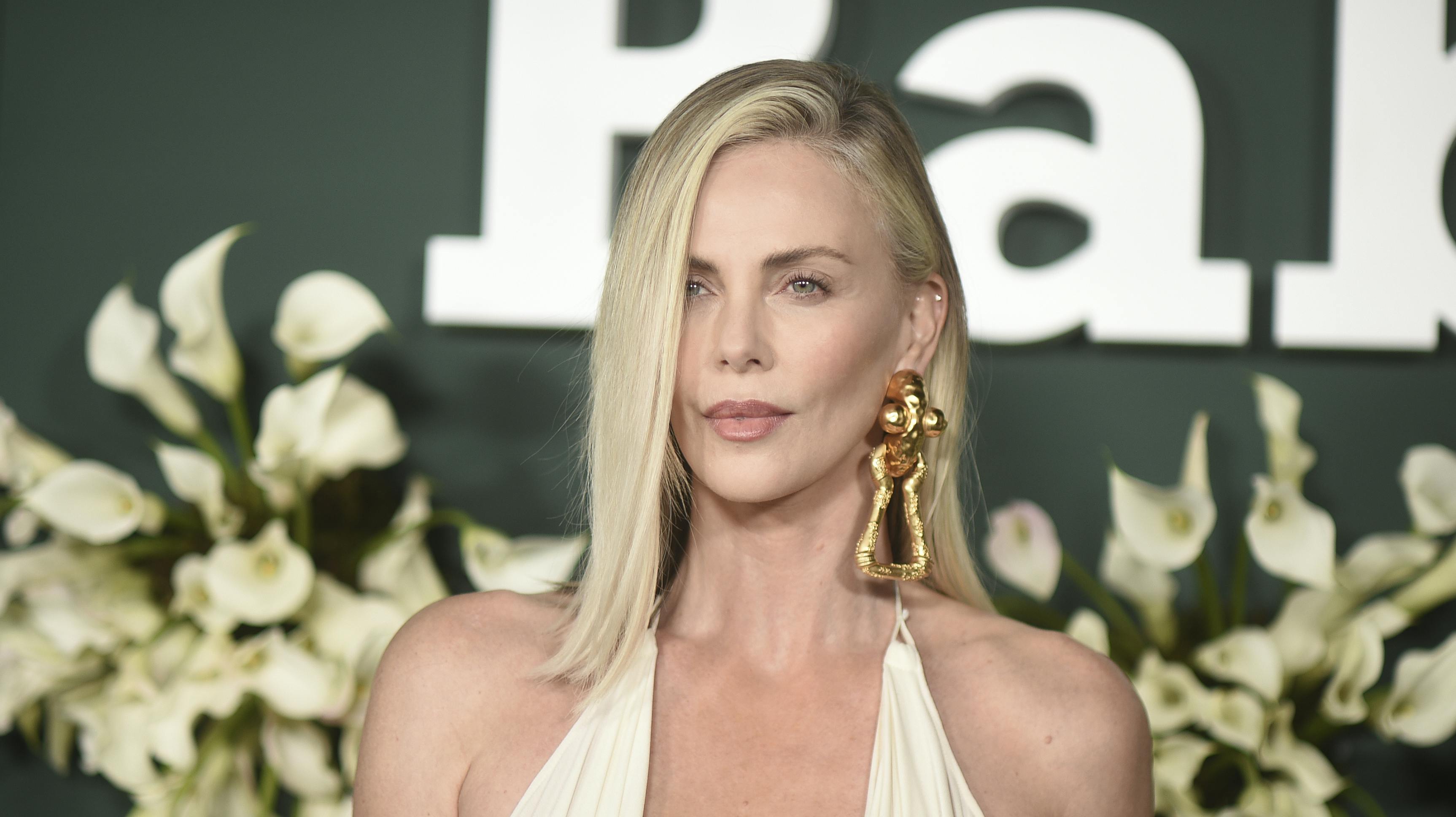 Charlize Theron arrives at the Baby2Baby Gala on Saturday, Nov. 9, 2024, at the Pacific Design Center in West Hollywood, Calif. (Photo by Richard Shotwell/Invision/AP)