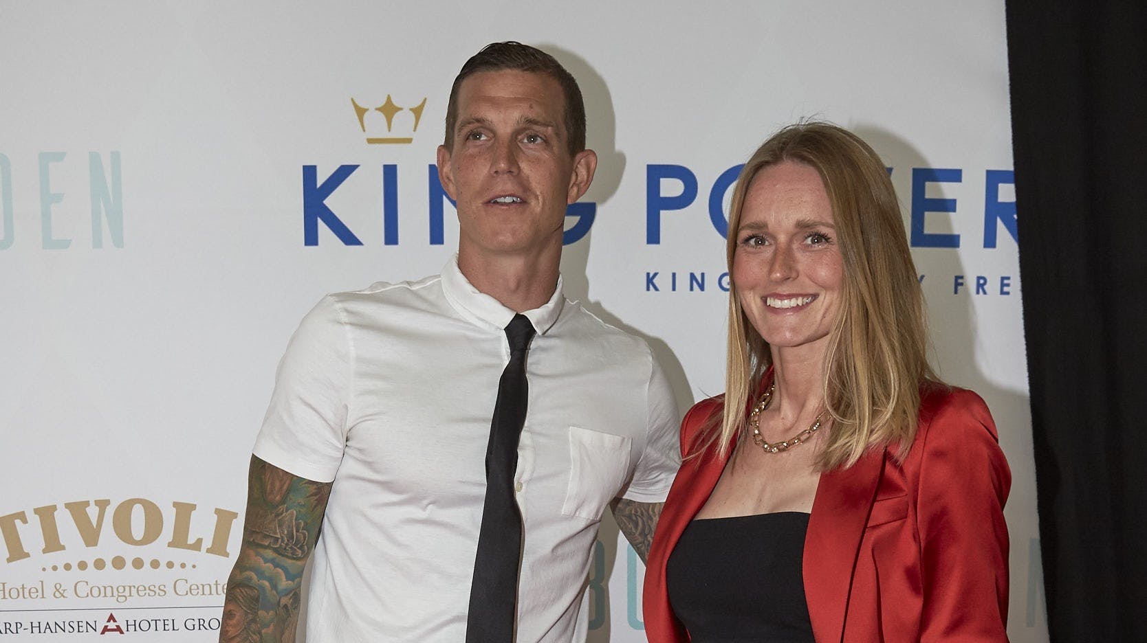 Daniel Agger og konen Sofie. 