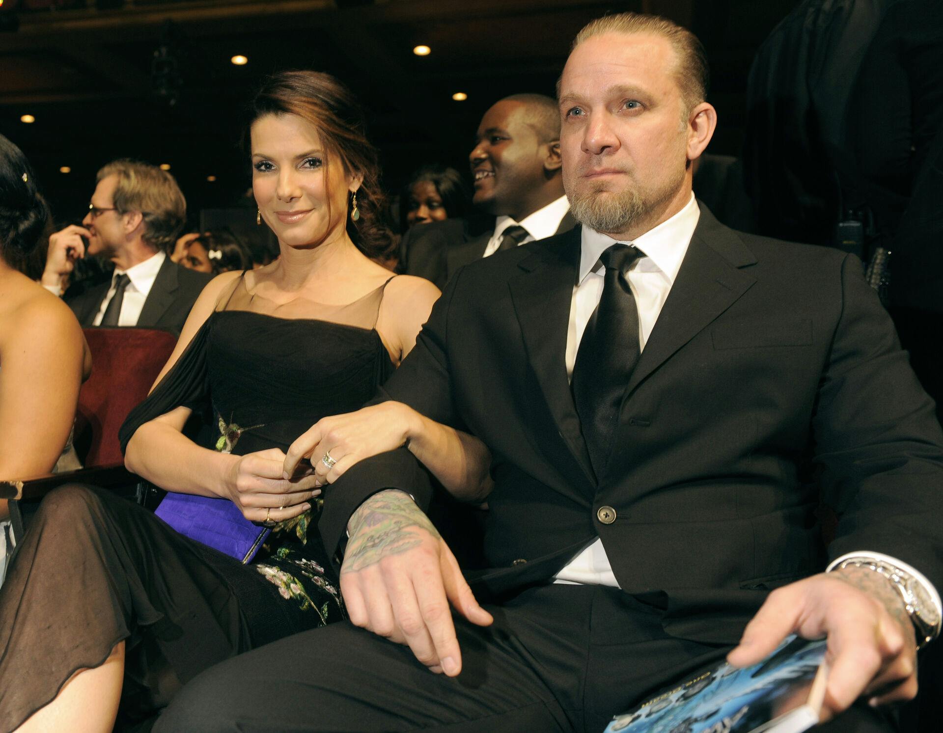 Jesse James med ekskonen Sandra Bullock, som han var gift med 2005-2010.