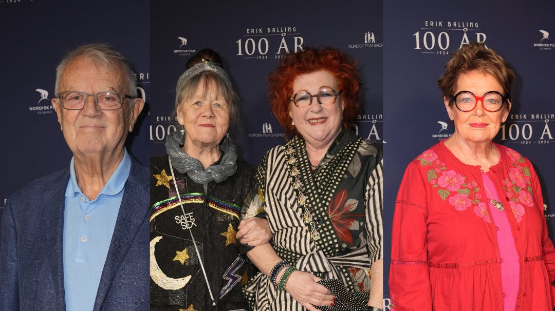De kendte flokkes til Nordisk Film, hvor Erik Ballings 100-års fødselsdag fejres. 