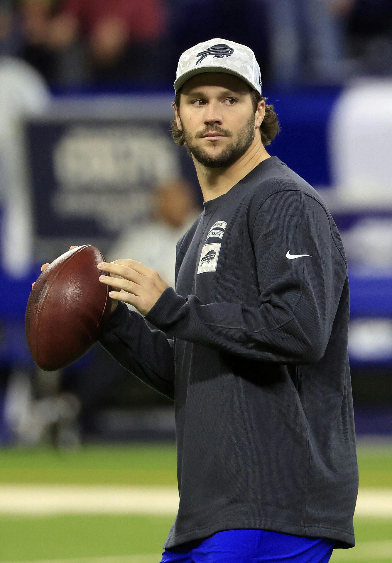 Josh Allen spiller amerikansk fodbold for NFL-holdet Buffalo Bills.