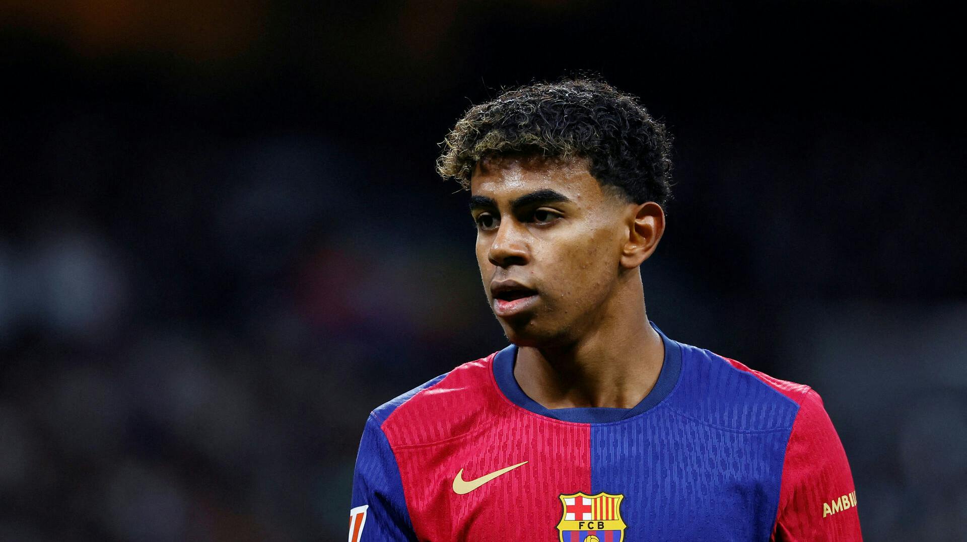 FILE PHOTO: Soccer Football - LaLiga - Real Madrid v FC Barcelona - Santiago Bernabeu, Madrid, Spain - October 26, 2024 FC Barcelona forward Lamine Yamal REUTERS/Susana Vera/File Photo