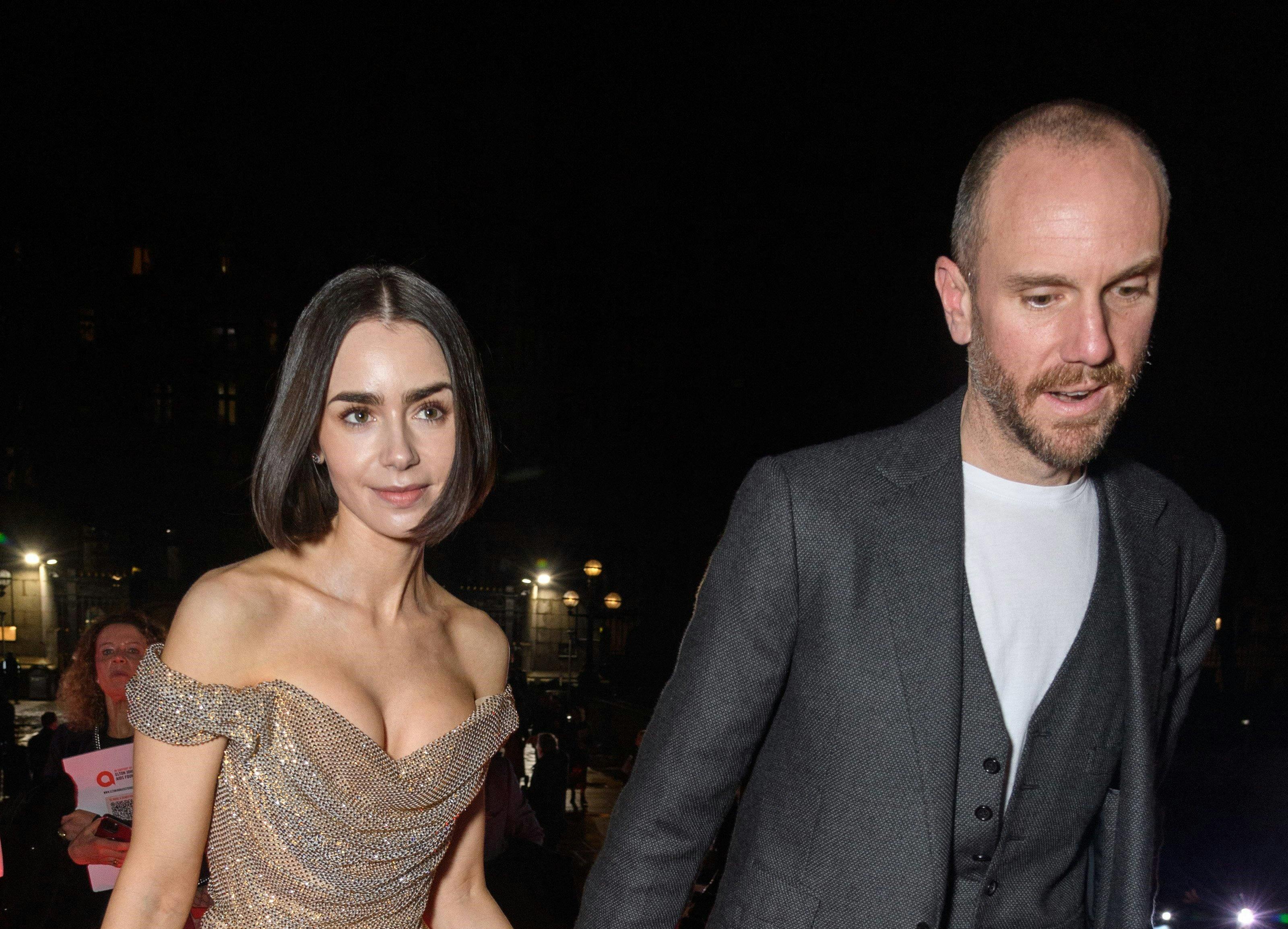 Lily Collins og Charlie McDowell var i den grad klar til efterfest.&nbsp;