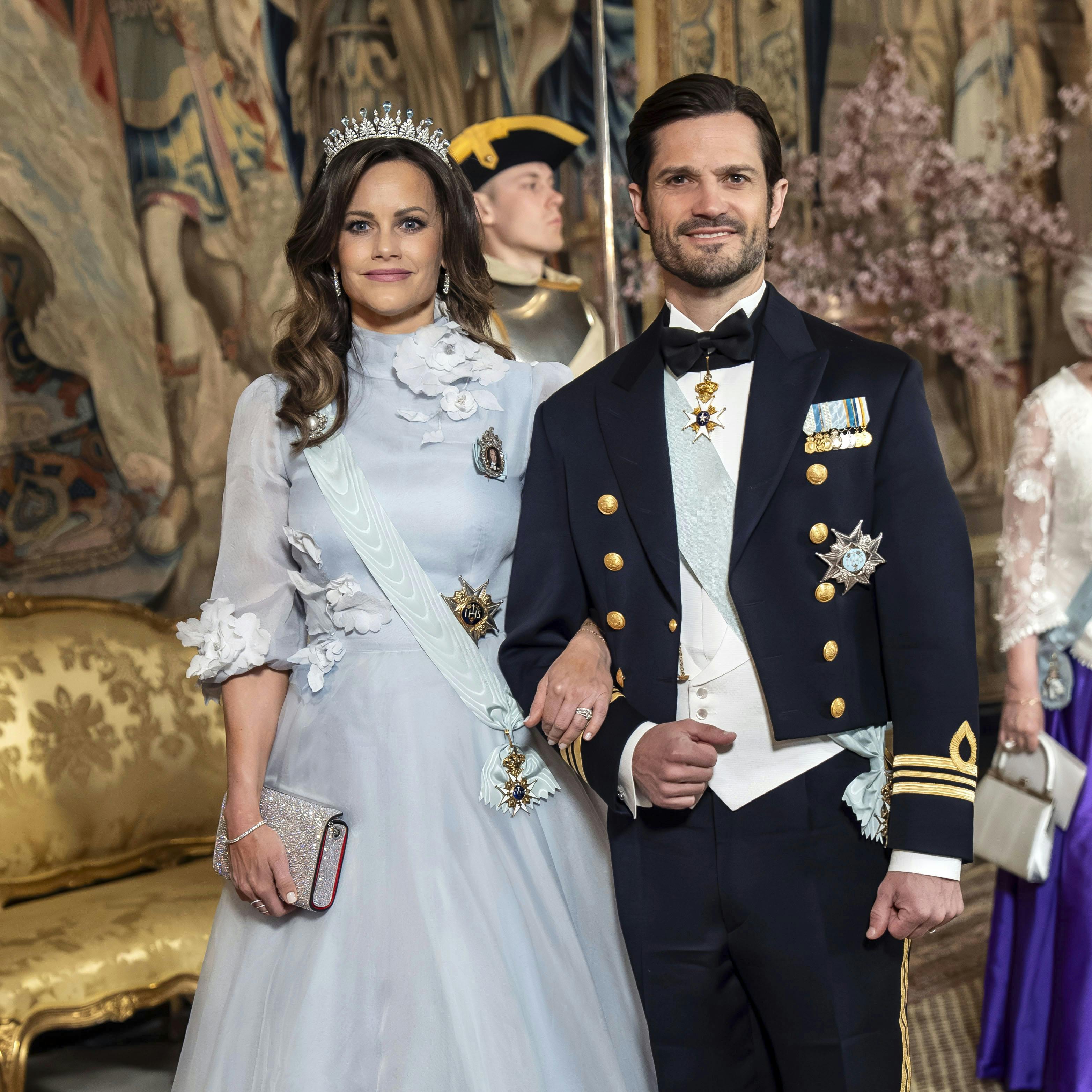 OPGAVE: Statsbanket på kongeslottet.prins Carl Philip og prinsesse Sofia ankommerSTED: StockholmJOURNALIST: Ulrik Ulriksen og Marianne SingerFOTOGRAF: Hanne JuulDATO: 20240506