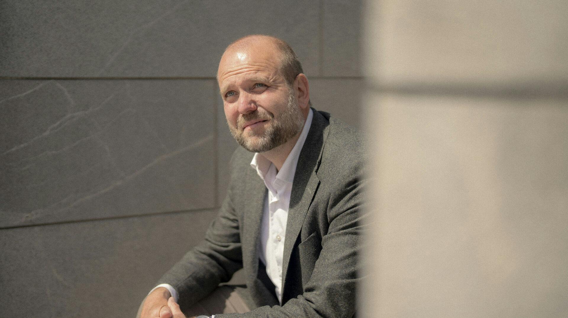 Portræt af Thomas Gyldal Petersen socialdemokratisk borgmester i Herlev.