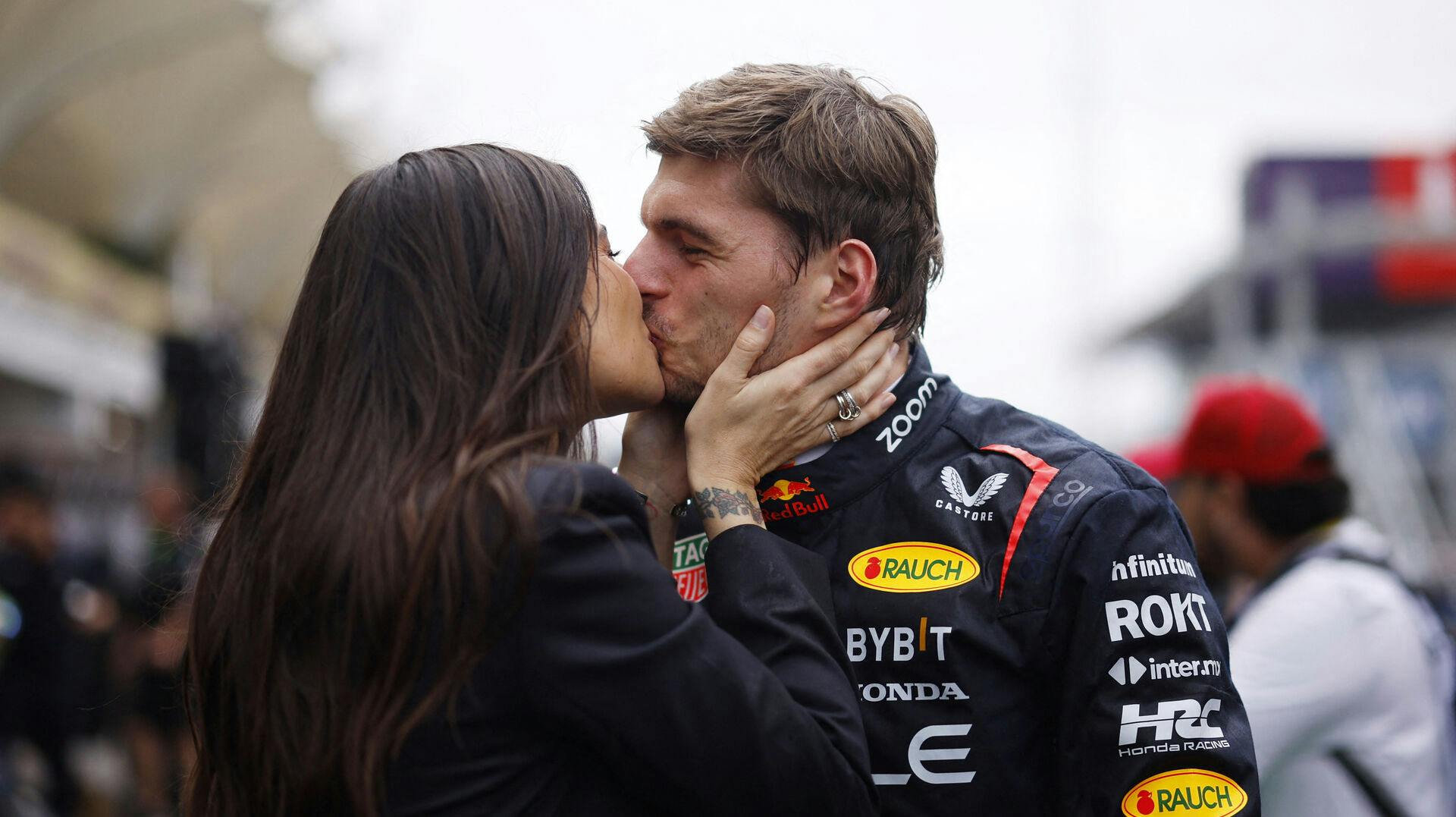 Max Verstappen og kæresten Kelly Piquet. 