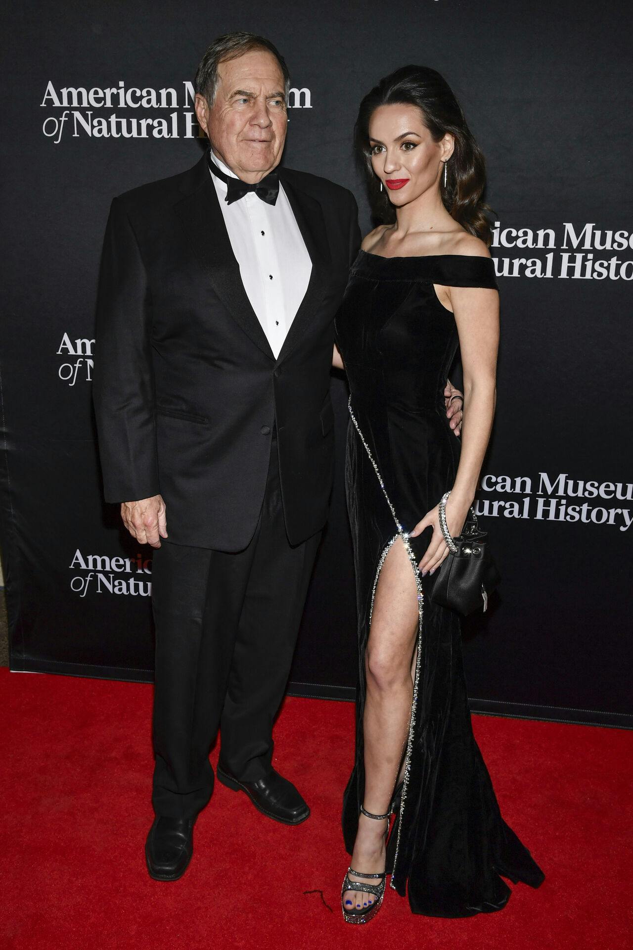 Bill Belichick, left, and Jordon Hudson attend the American Museum of Natural History's Museum Gala on Thursday, Dec. 5, 2024, in New York. (Photo by Evan Agostini/Invision/AP)