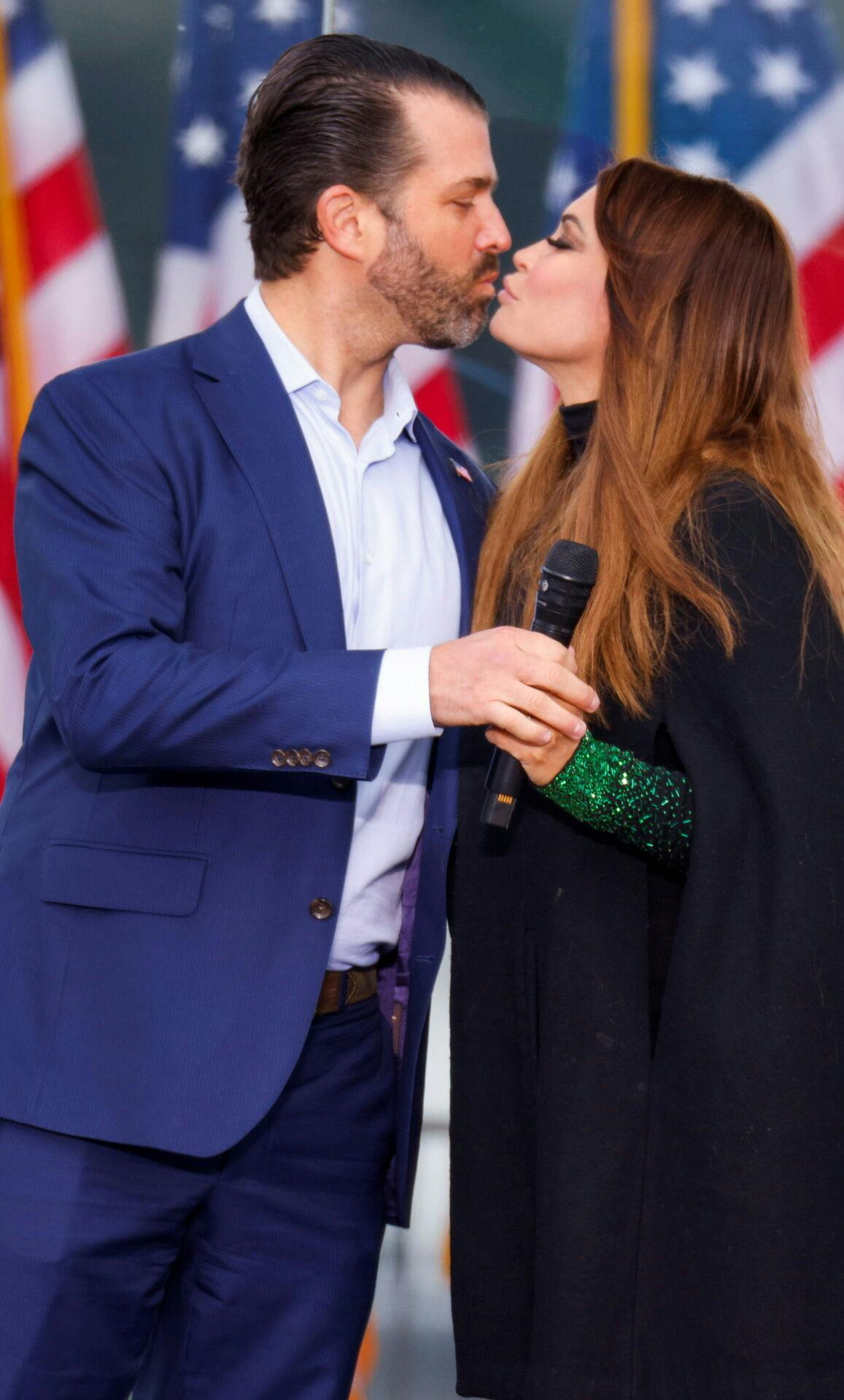 Donald Trump Jr. og Kimberly Guilfoyle blev forlovet i december 2020.