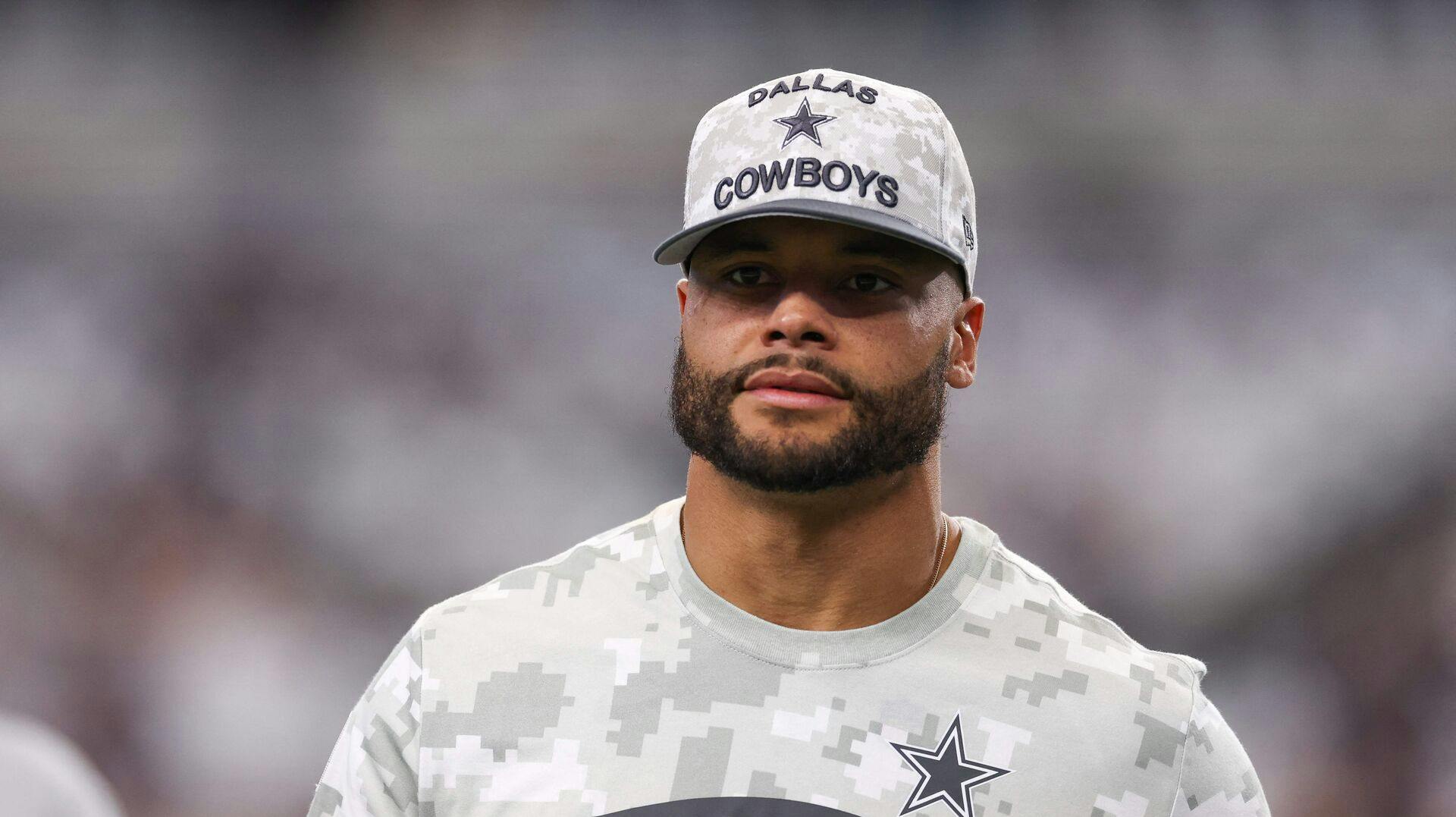 Dak Prescott kan snart kalde sig far til to. 