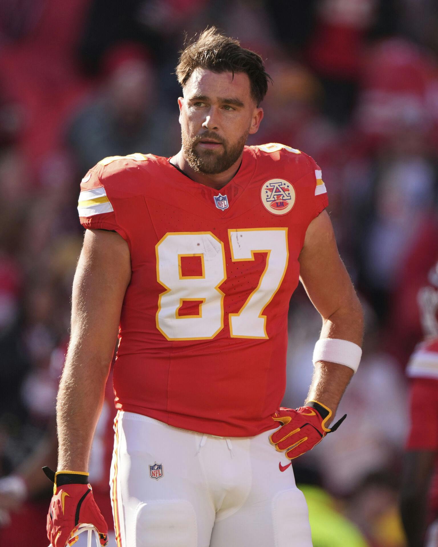 Travis Kelce er tight end for Kansas City Chiefs.