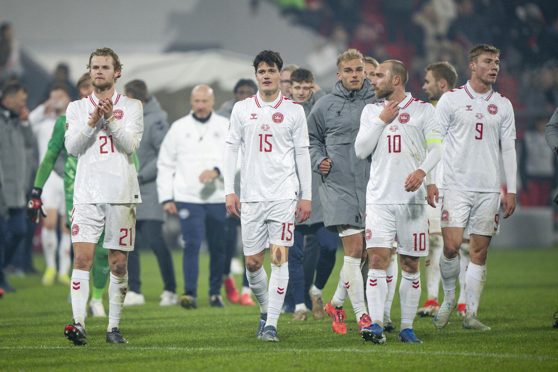 Danmark kan ende med at møde Skotland fra tredje seedningslag, hvis man taber mod Portugal i Nations League.&nbsp;