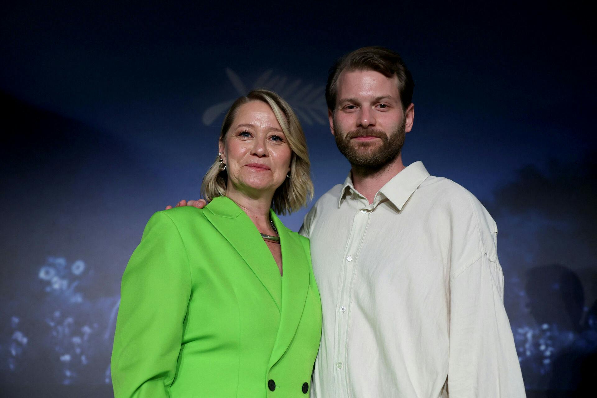 Cast member and director Magnus von Horn pose after attending a press conference for the film "The Girl with the Needle" (Pigen med nalen - La jeune femme a l'aiguille) in competition at the 77th Cannes Film Festival in Cannes, France, May 16, 2024. REUTERS/Yara Nardi