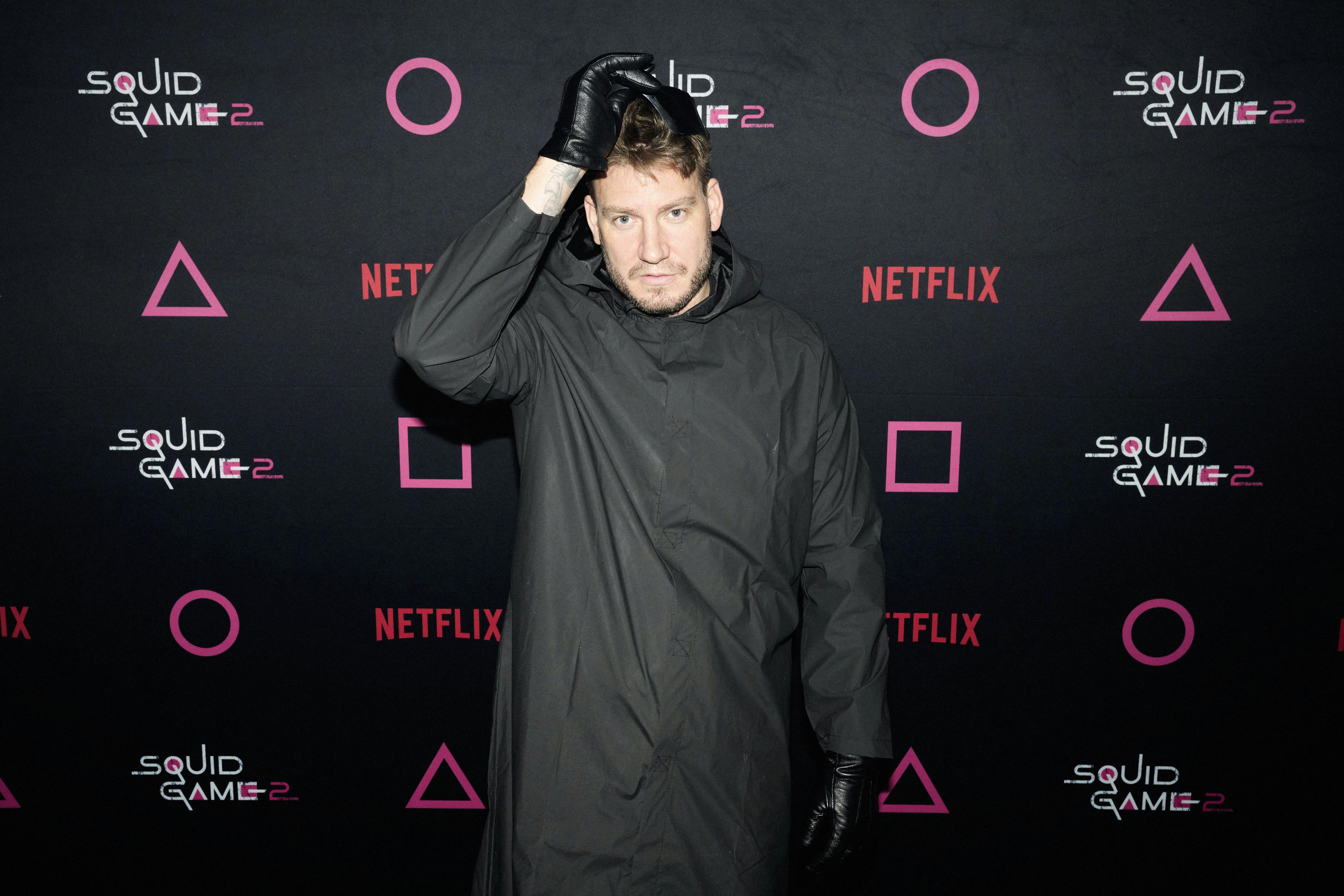 Nicklas Bendtner dukkede pludselig op til et Netflix-event, hvor fodboldpensionisten havde en hemmelig rolle.