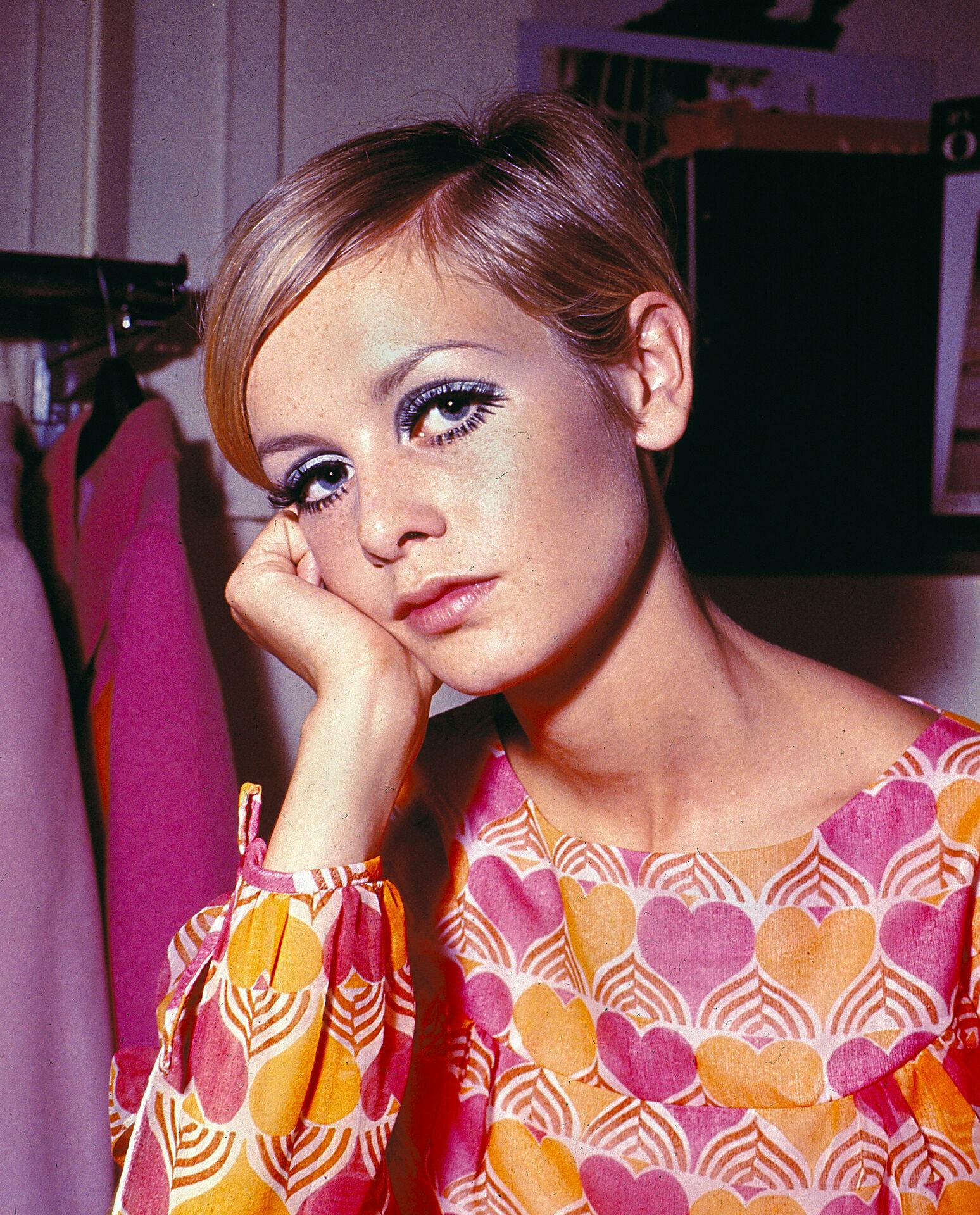 Fashion model Twiggy is shown in her short haircut in London, England, 1967. (AP Photo)