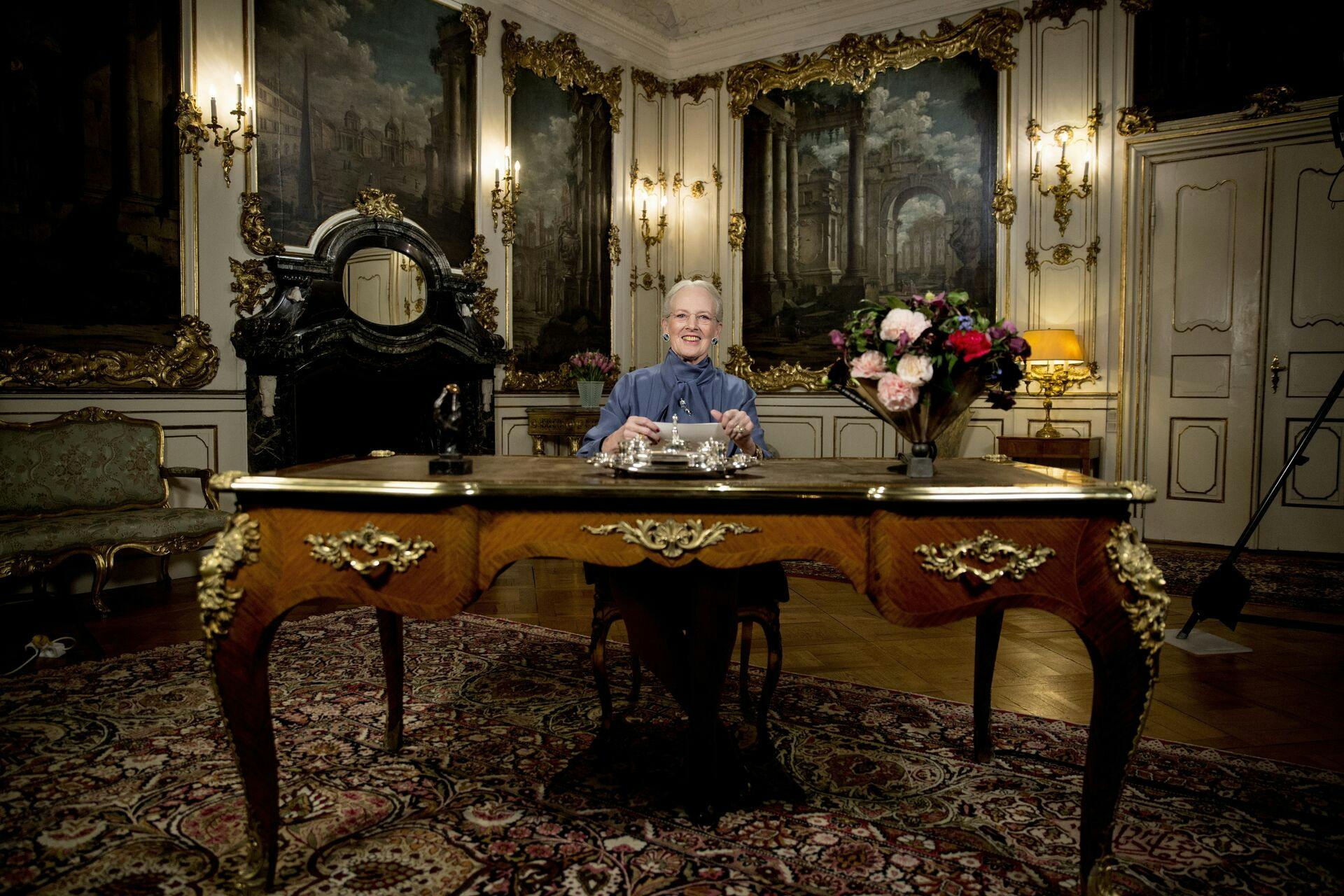 Dronning Margrethe holdt sin nytårstale fra Fredensborg Slot.