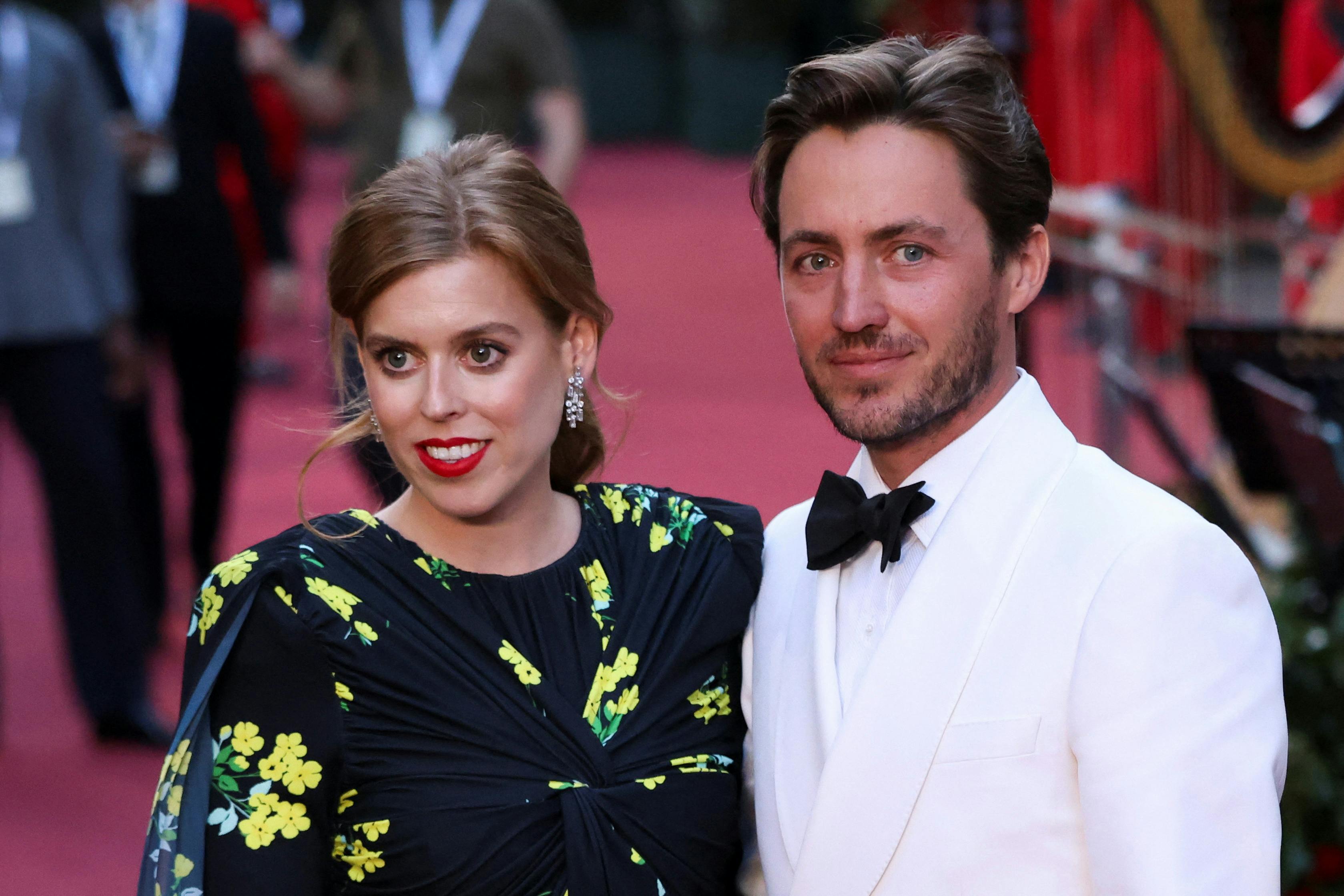 Princess Beatrice and her husband Edoardo Mapelli Mozzi pose for a photo as they attend Vogue World in London, Britain, September 14, 2023. REUTERS/Hollie Adams