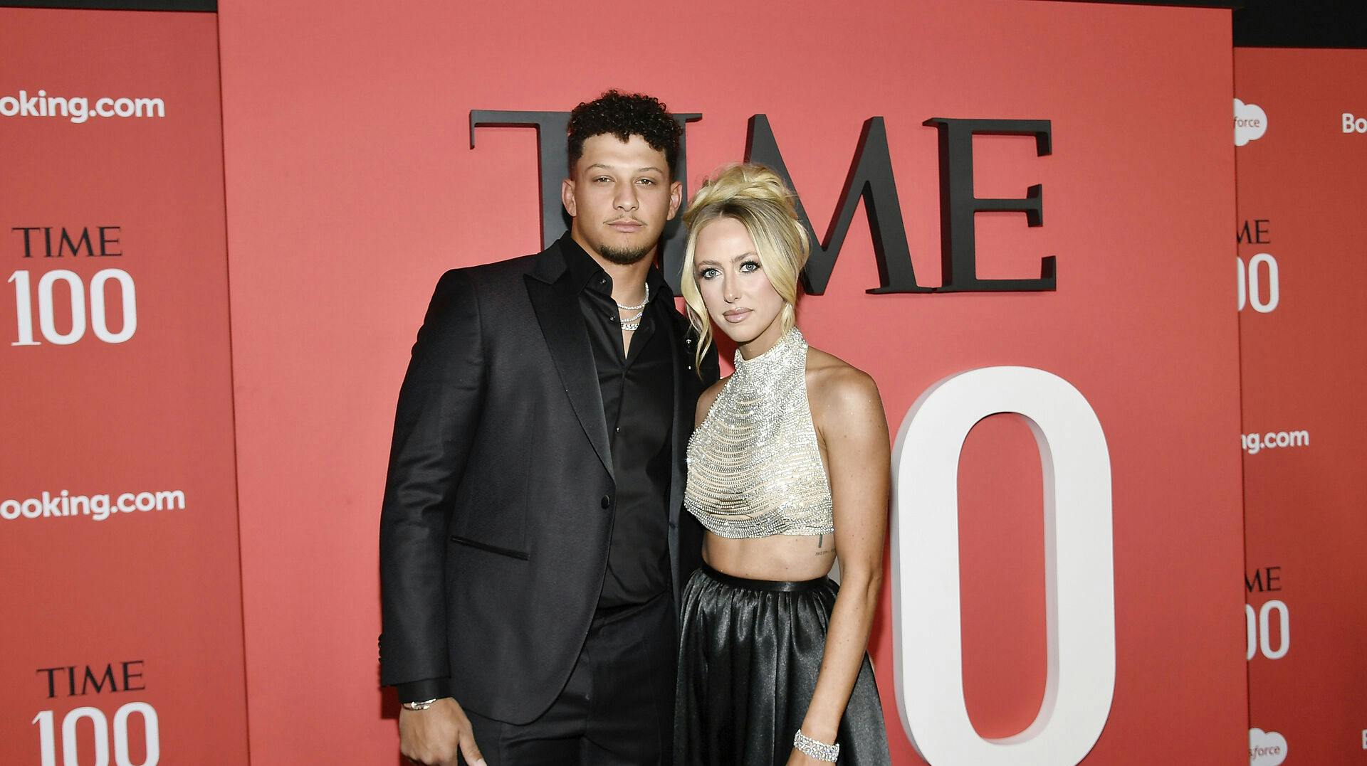 Patrick og Brittany Mahomes.