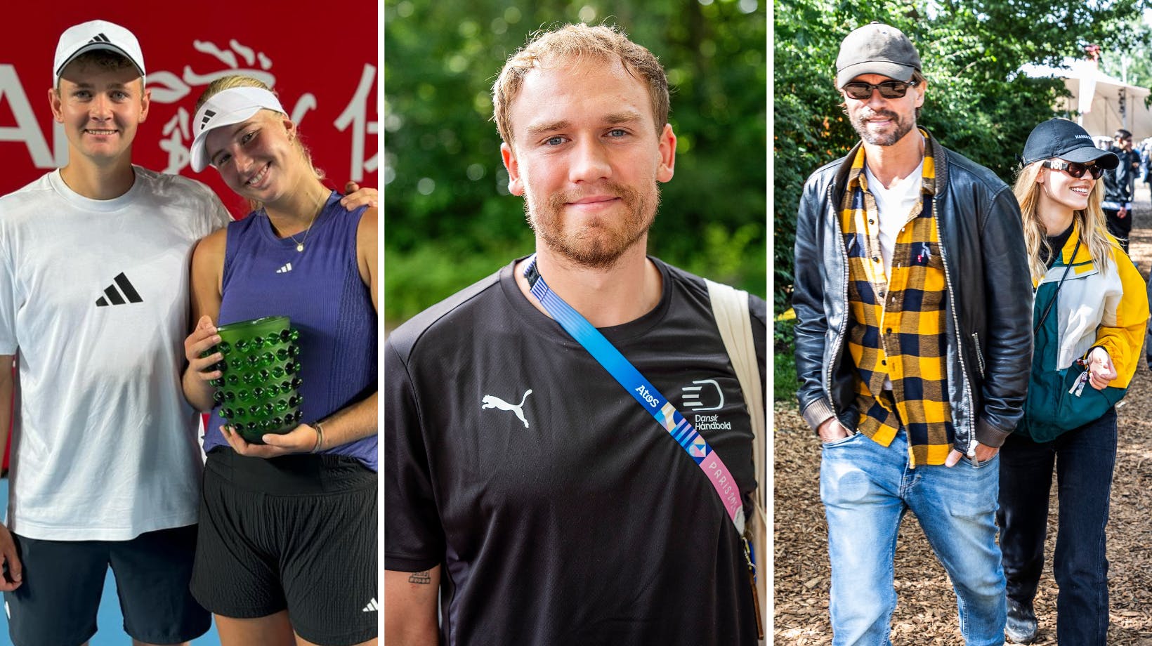Clara Tauson, Simon Pytlick og Michael Maze er blandt de danske sportsstjerner, der har fundet kærligheden i 2024. 