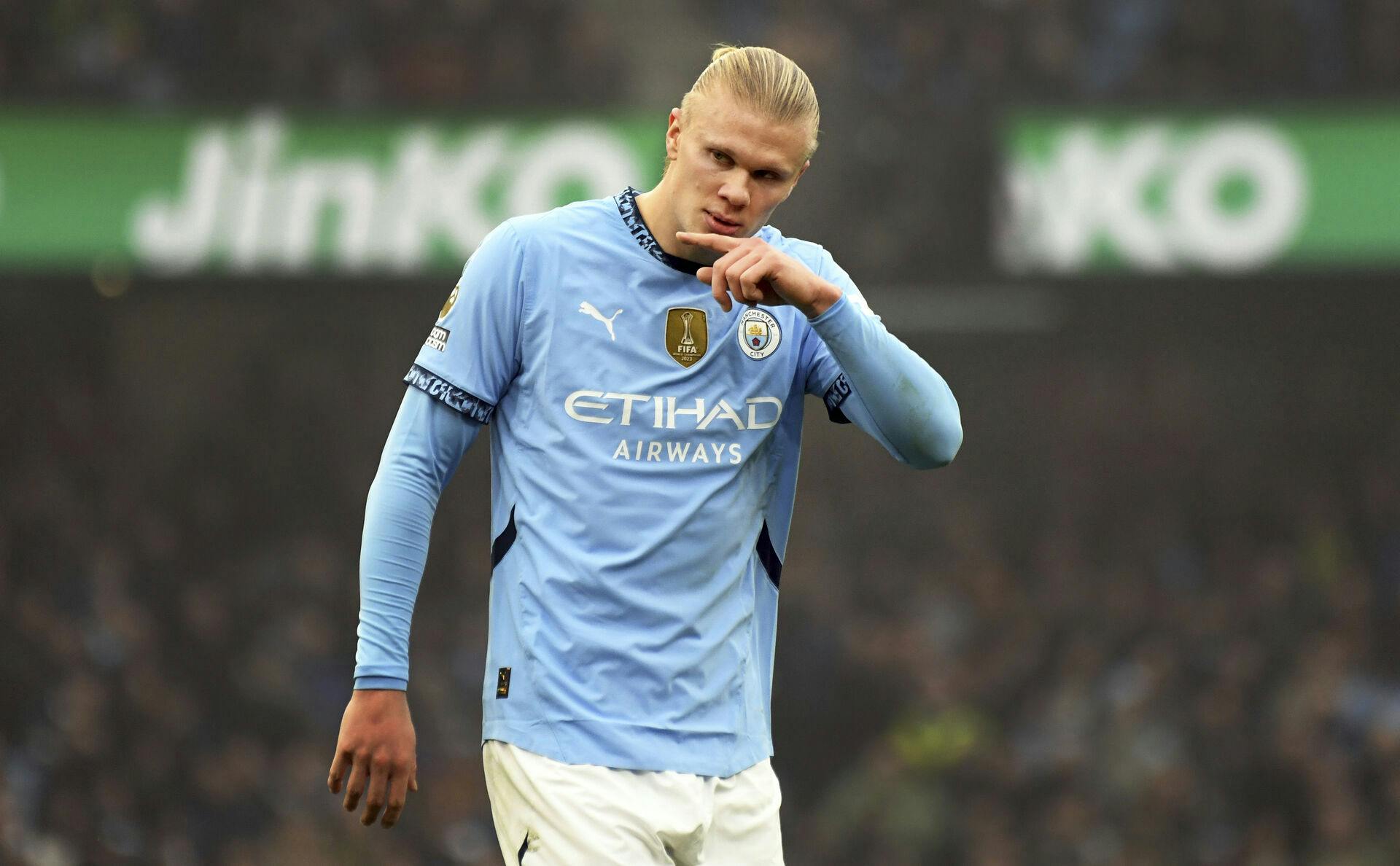 Manchester Citys Erling Haaland.