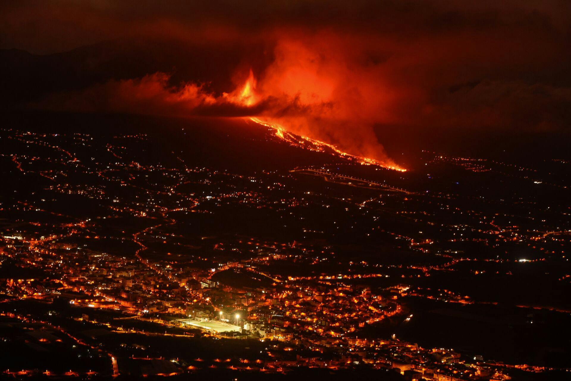 Udbruddet i 2021 på La Palma.