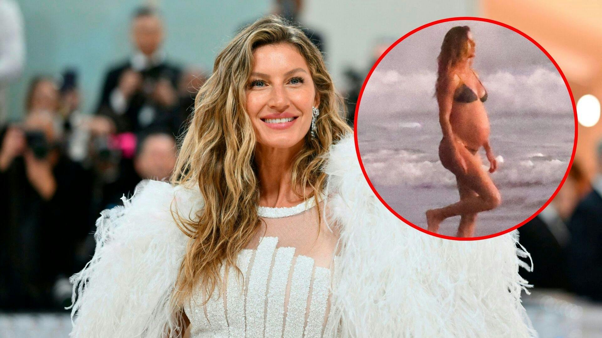 Gisele Bündchen har over julen været i Costa Rica, og her var der heldigvis så varmt, at en tur på stranden ikke var for koldt.