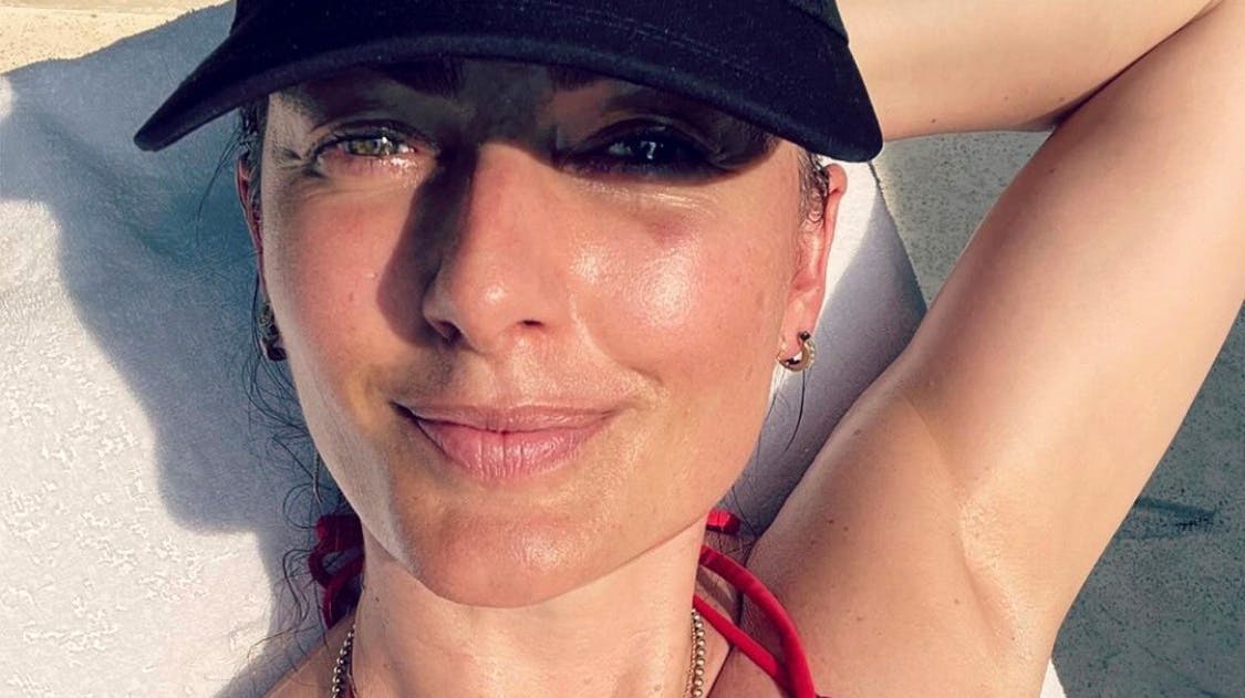 Sara Maria Franch-Mærkedahl, 43, nød varmegraderne på Bali.