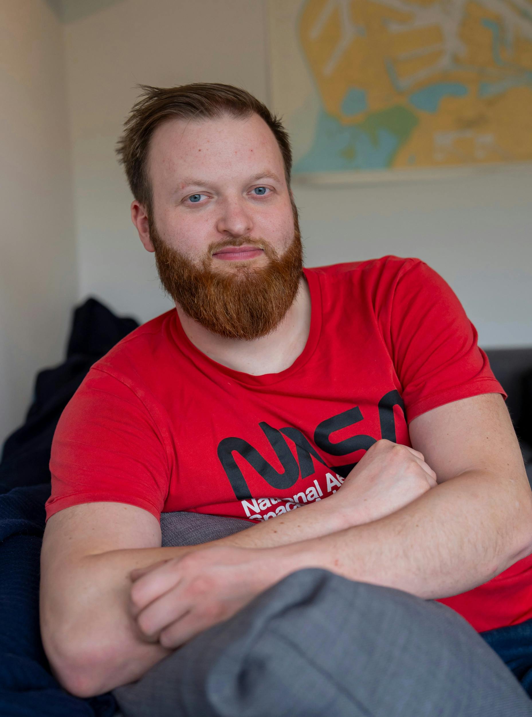 Rasmus Bruun, 26, er i dag single.