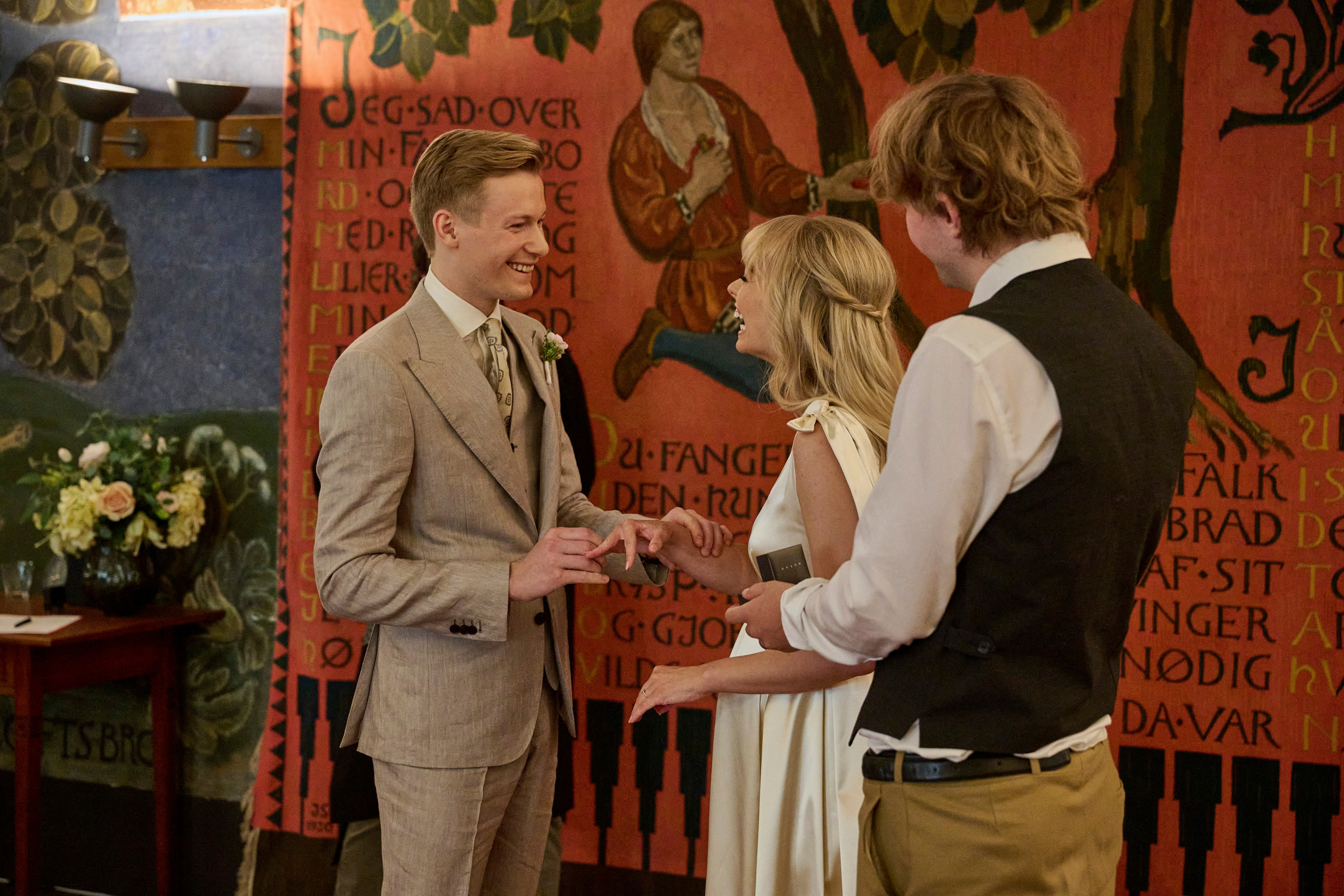 Sådan så det ud, da parret blev til hr. og fru Harson.