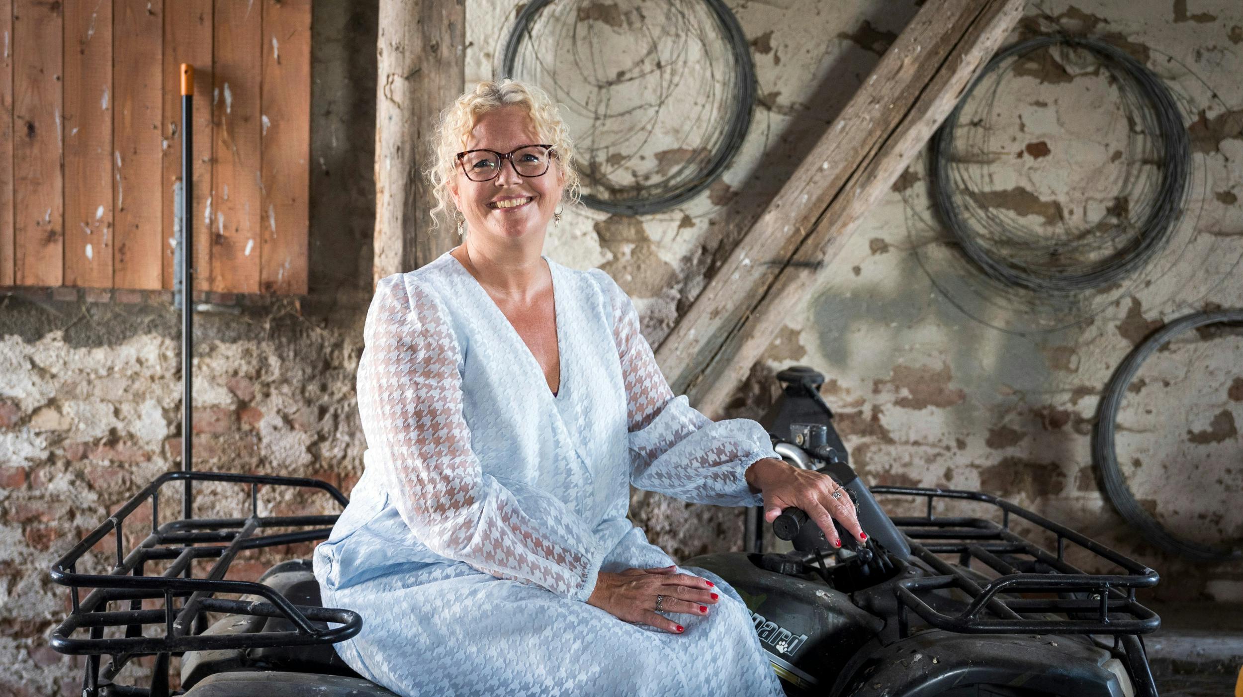 Landmanden har været på en indre rejse, hvor hun har lært at elske sig selv og blive en bedre partner.