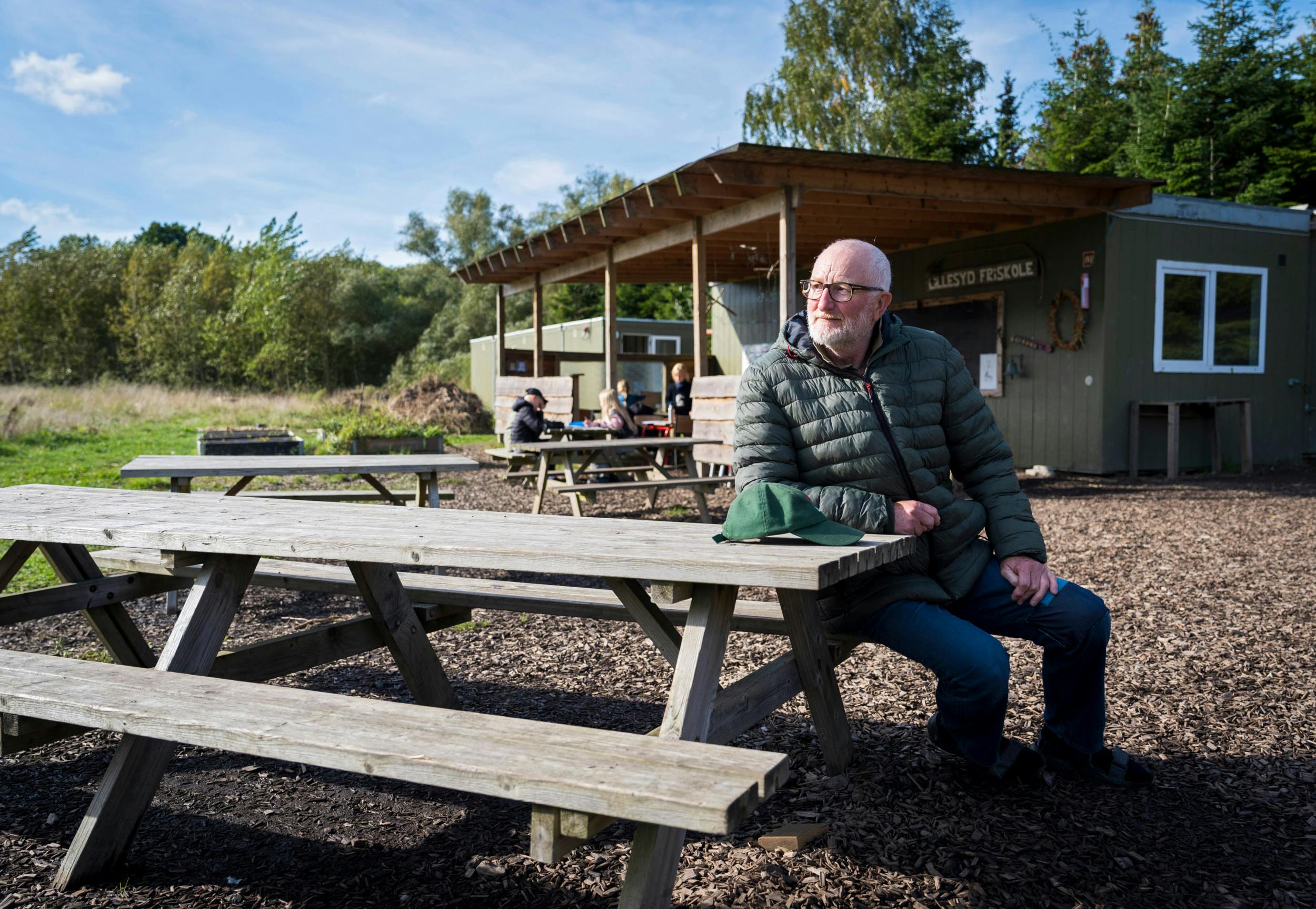 I Herfølge Bjergby ligger allerede en friskole, hvor børnene undervises udendørs.