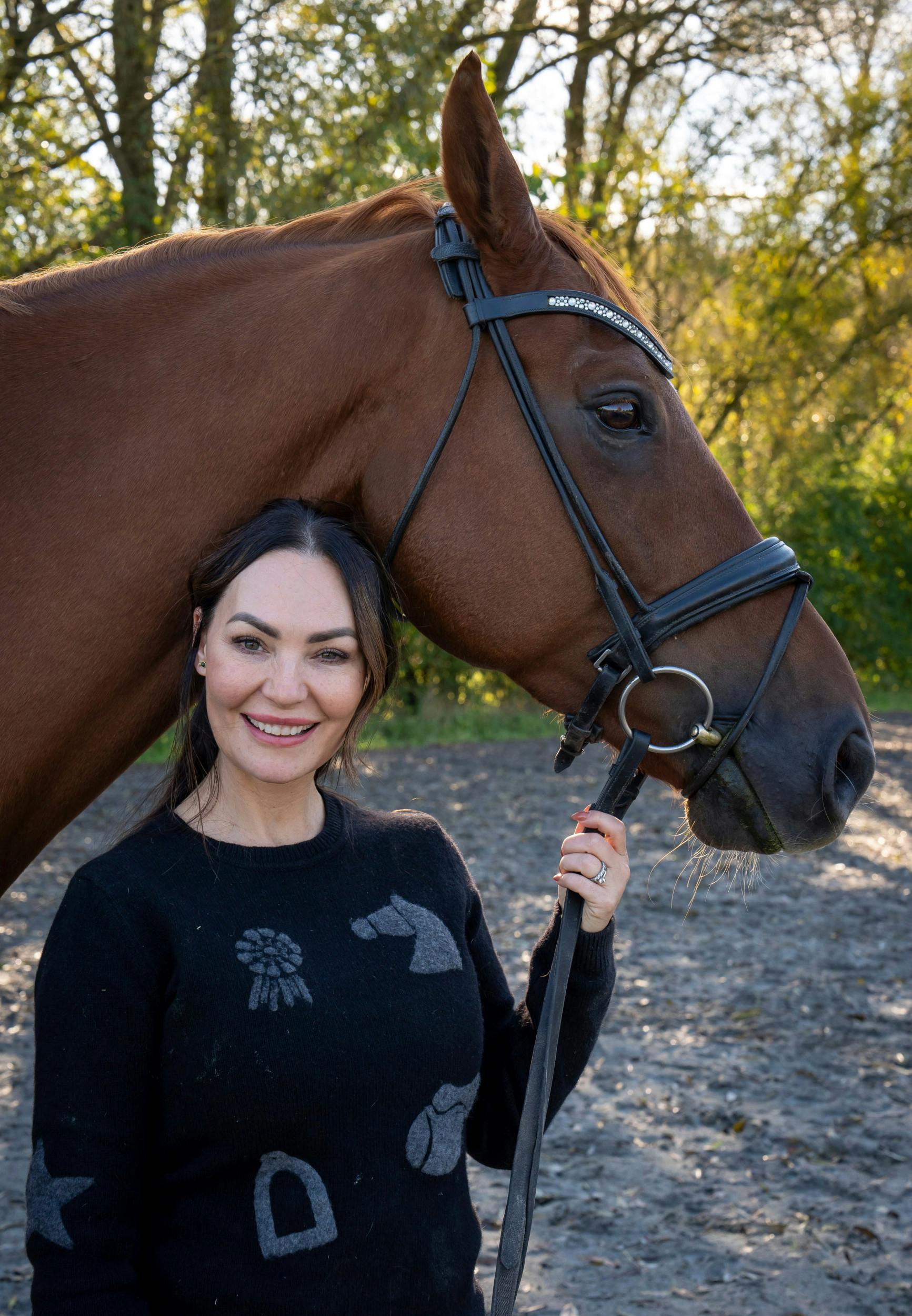 –  Go big or go home, siger Mascha om sin hingst, Catchmo, som er valgt fordi ”hopper er ligesom kvinder, og det gider man ikke. 