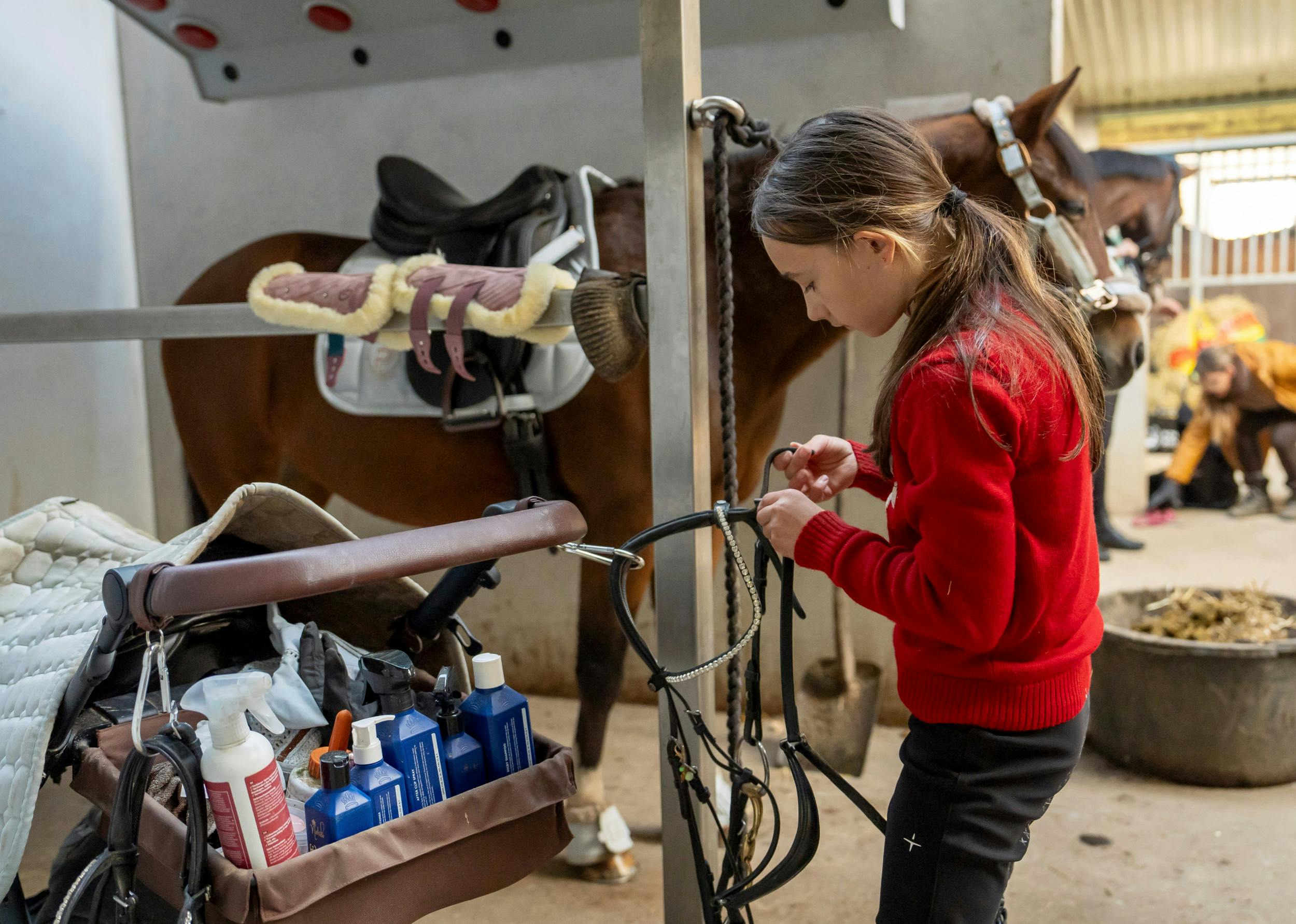 Alle de små detaljer skal være på plads i stalden.