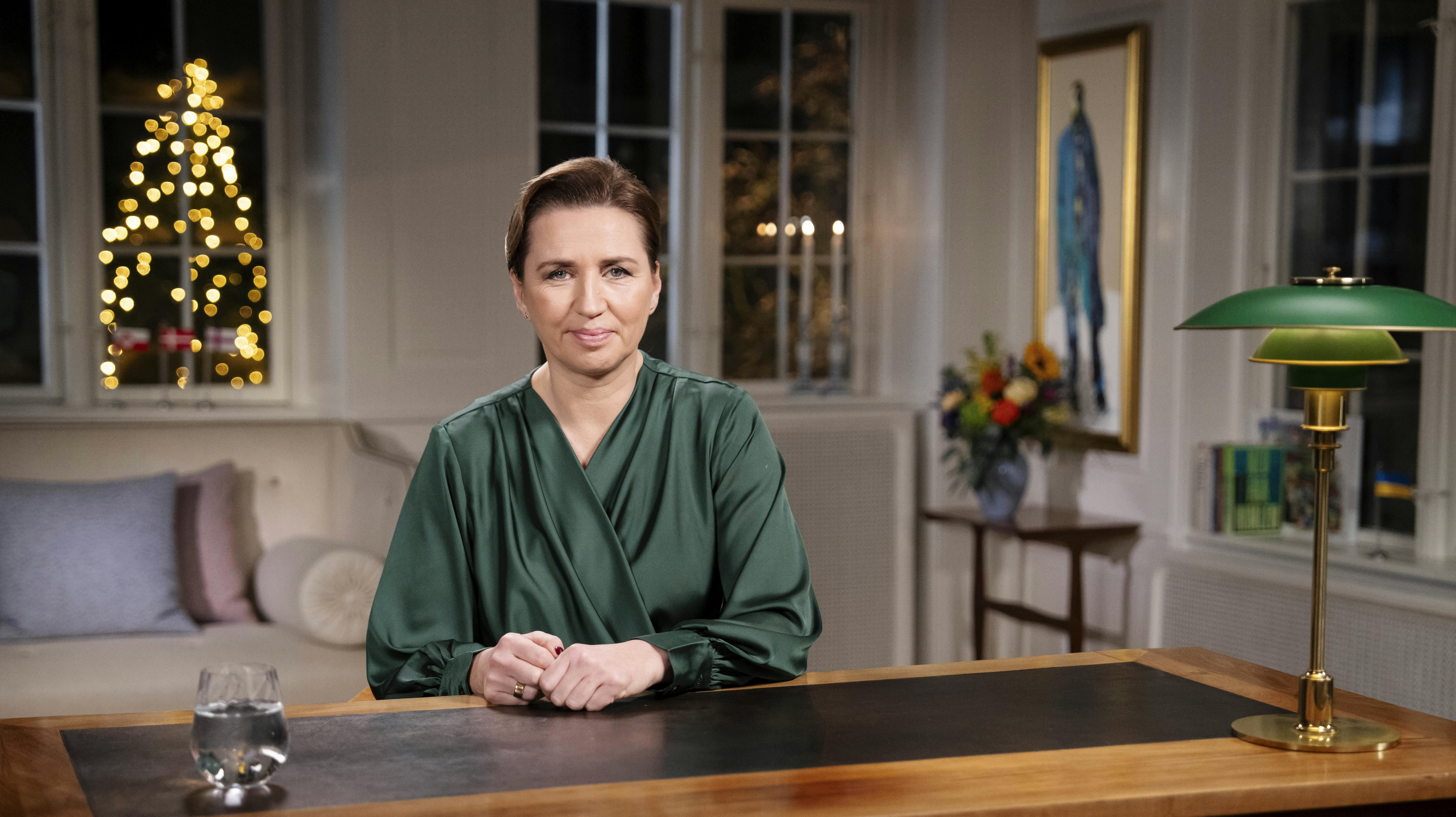 Mette Frederiksen holder nytårstalen