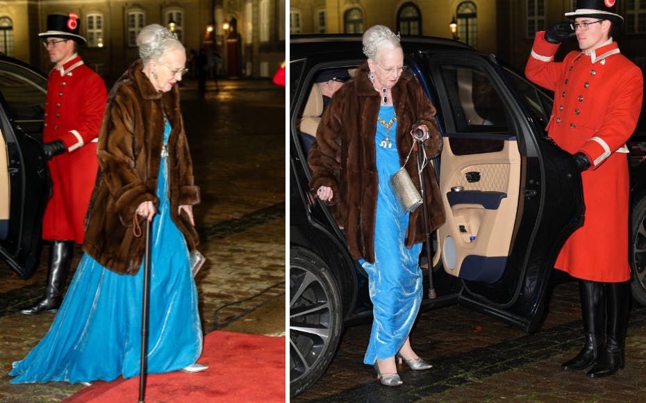 Dronning Margrethe ankom i en smuk kjole, der er højt skattet af den 84-årige dronning.