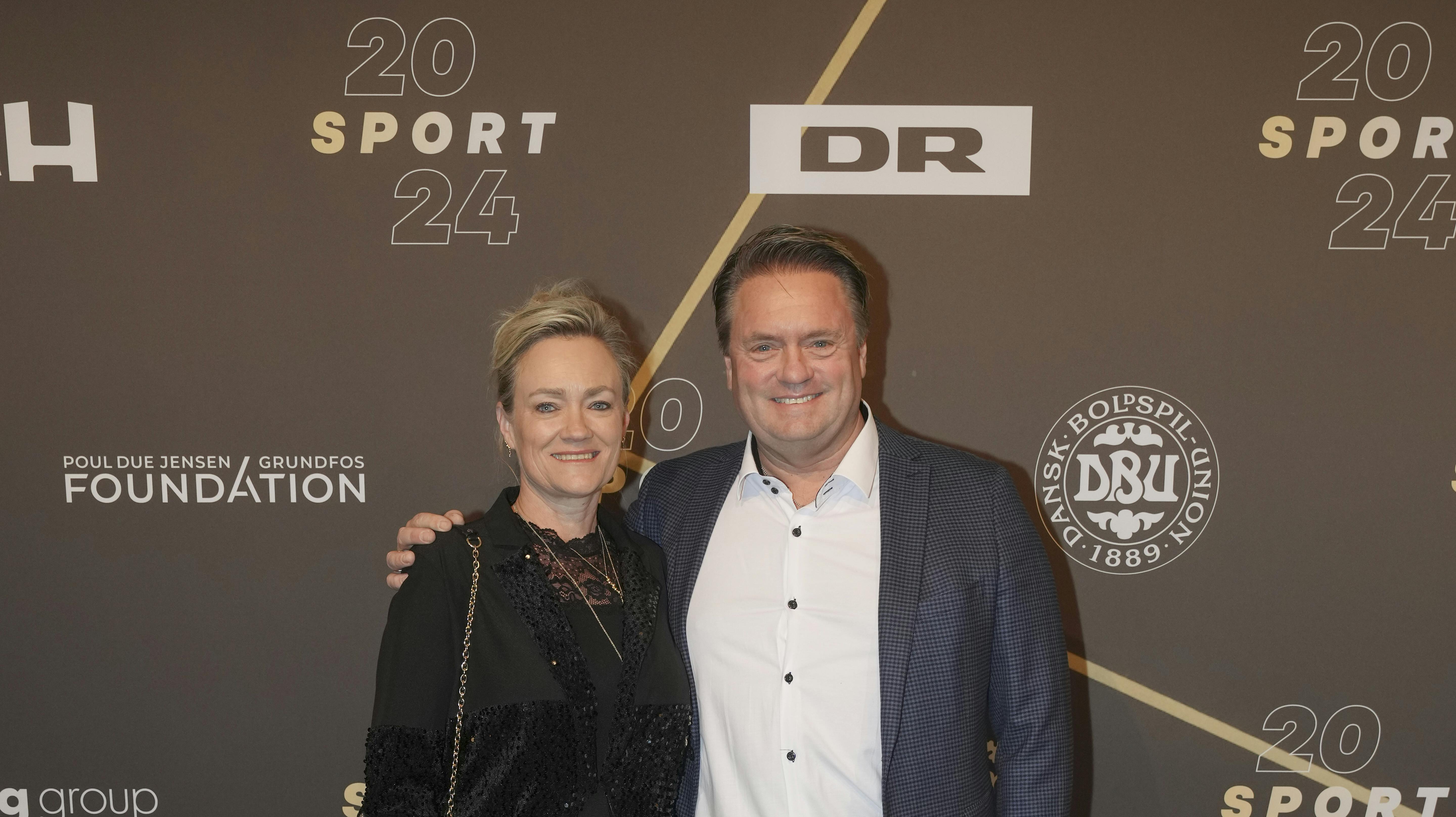 Johnny Hansen og hustruen Gitte. 