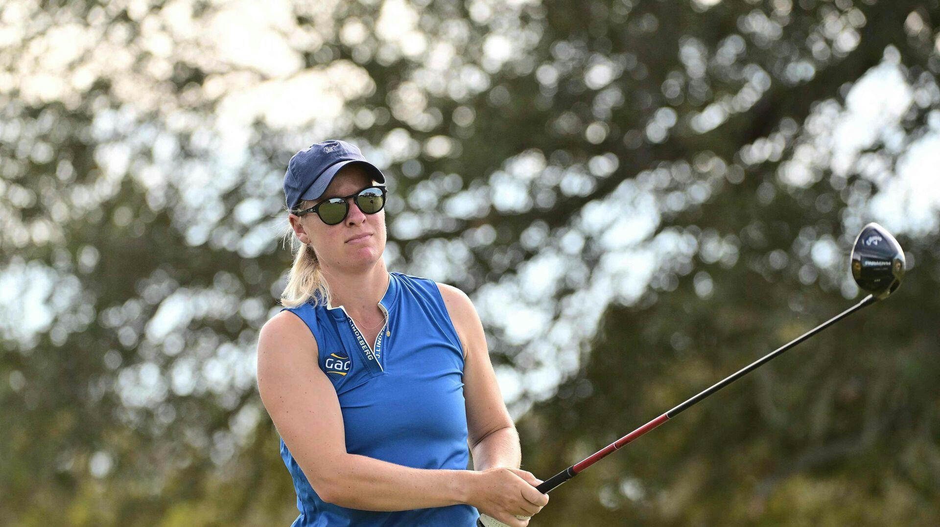 Nicole Broch Estrup holder en pause fra golfen på grund af graviditet. 