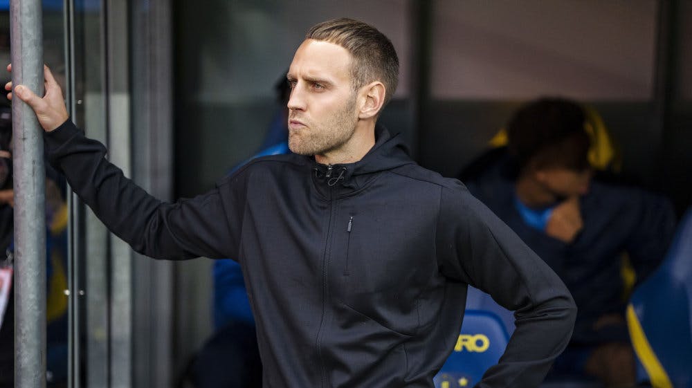 Frederik Birk stod i spidsen for Brøndby i den sidste af to pokalkampe mod AGF i december. (Arkivfoto). 