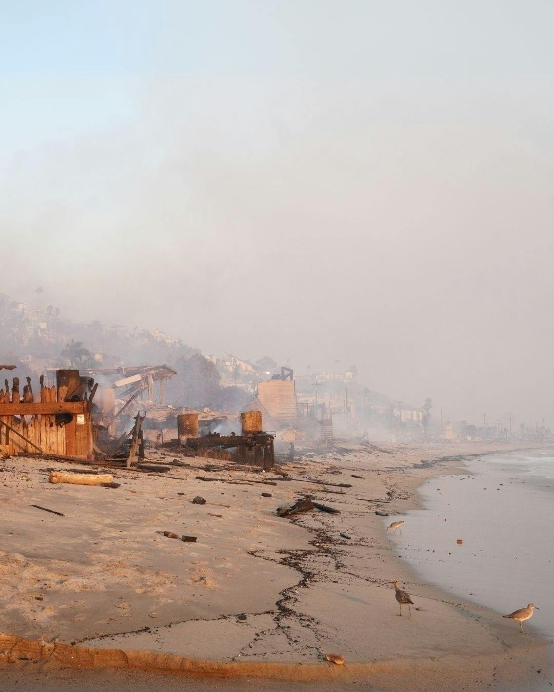 Paris Hiltons milliondyre hjem i Malibu er blevet ædt af flammerne.