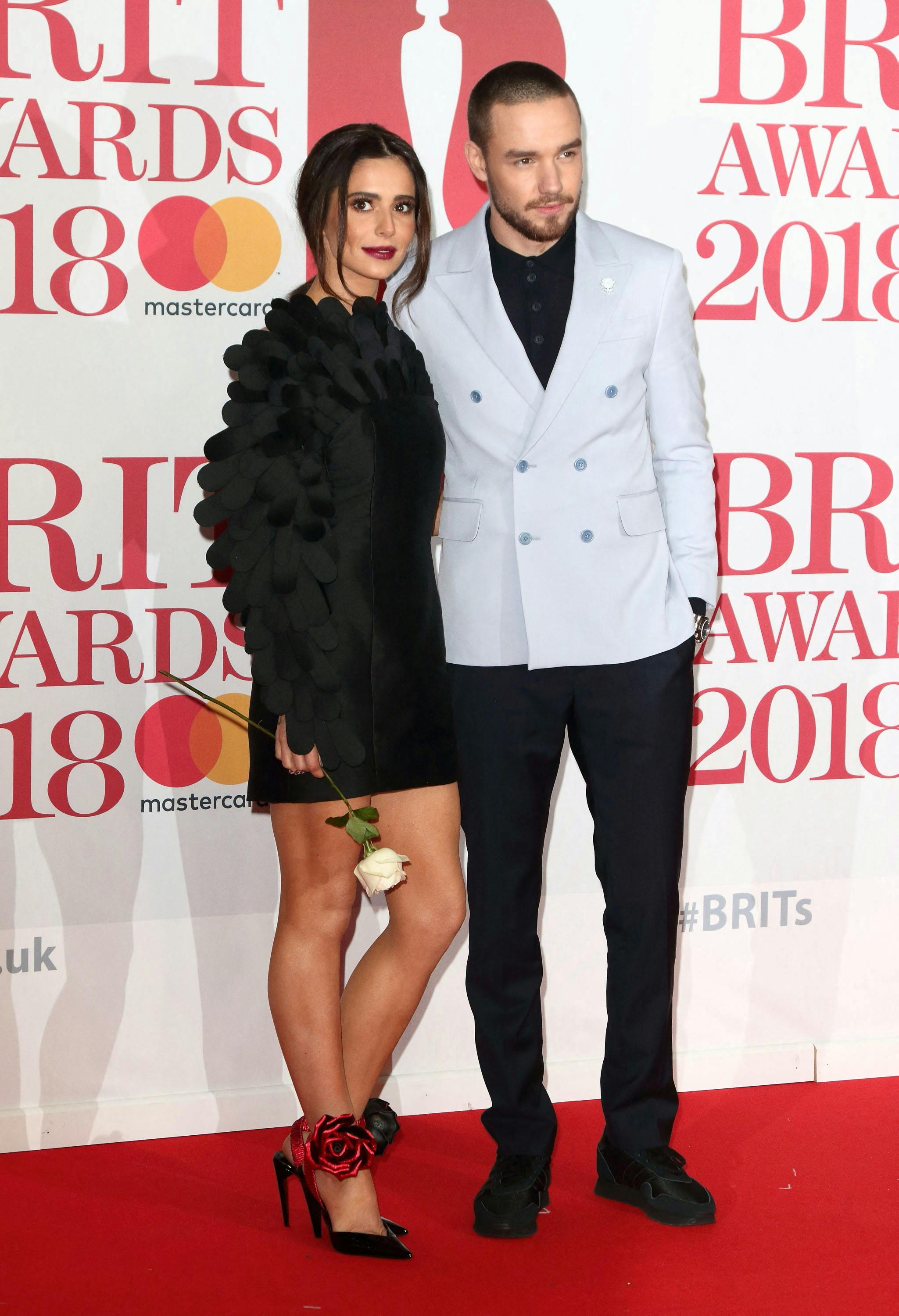 Cheryl Cole og Liam Payne til Brit Awards fem måneder, inden de gik fra hinanden.