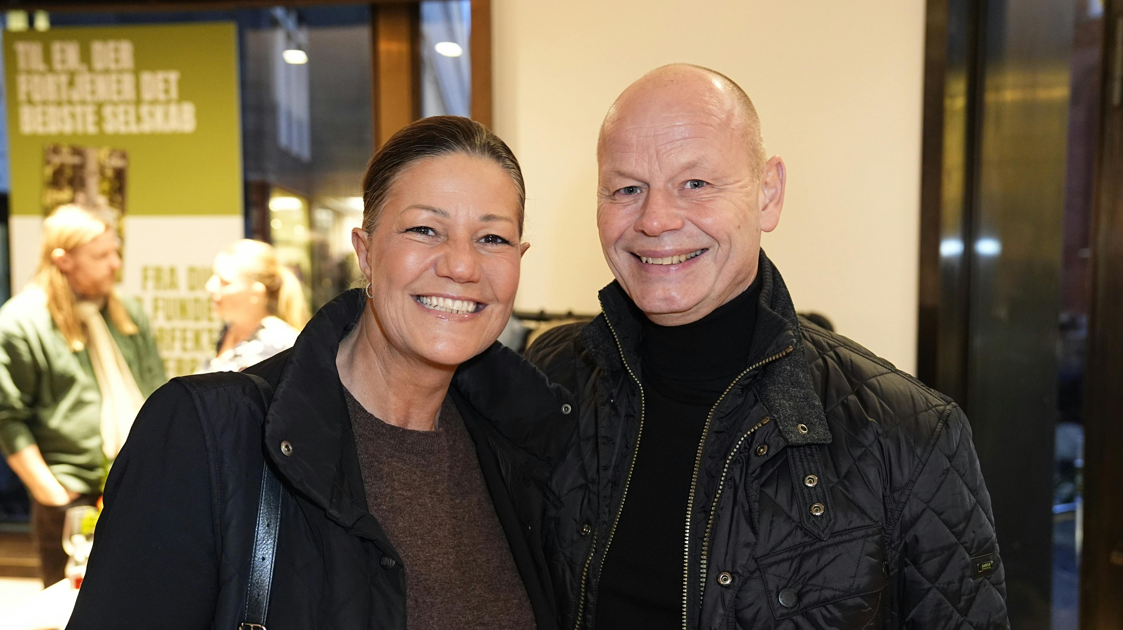 Mette Blomsterberg sammen med sin kæreste Jack.