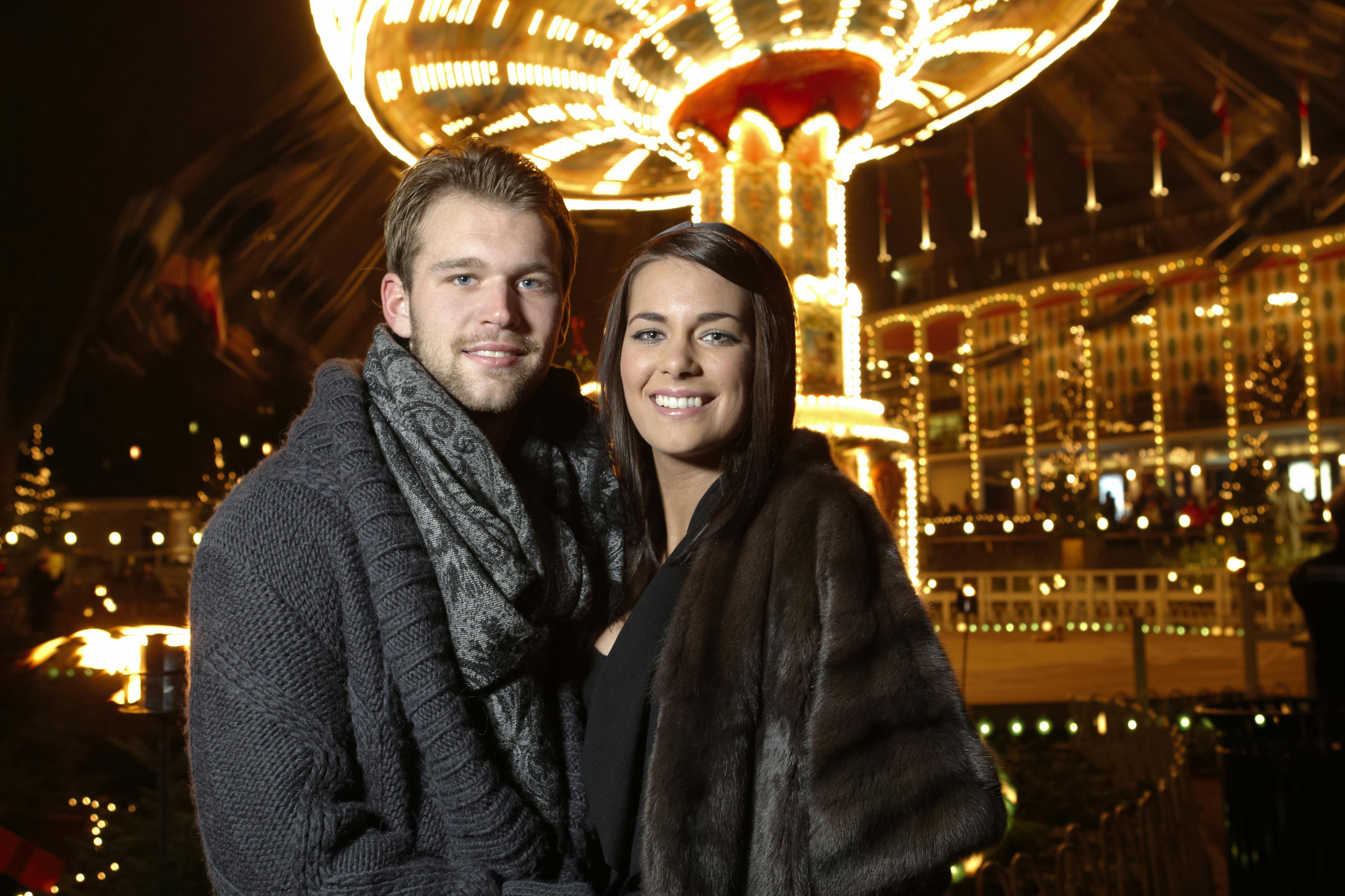 Michala Kjær og kæreste Frederik Bagger i Tivoli - Familie - Dato: 16.12.2008 - Foto: Birger Storm -