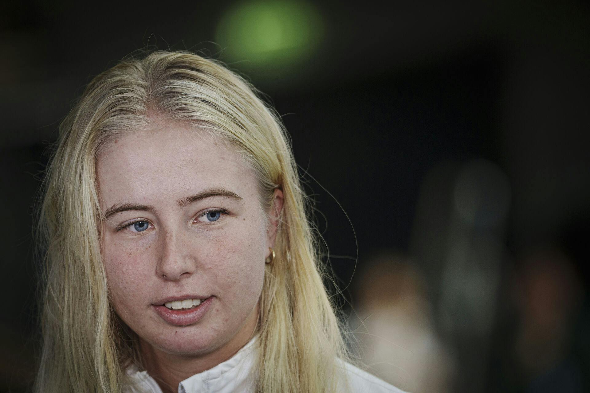 Clara Tauson during press conference with the Danish and Mexican players before the Billie Jean Cup at Farum Arena on Thursday, November 14, 2024. (Photo: Liselotte Sabroe/Ritzau Scanpix)