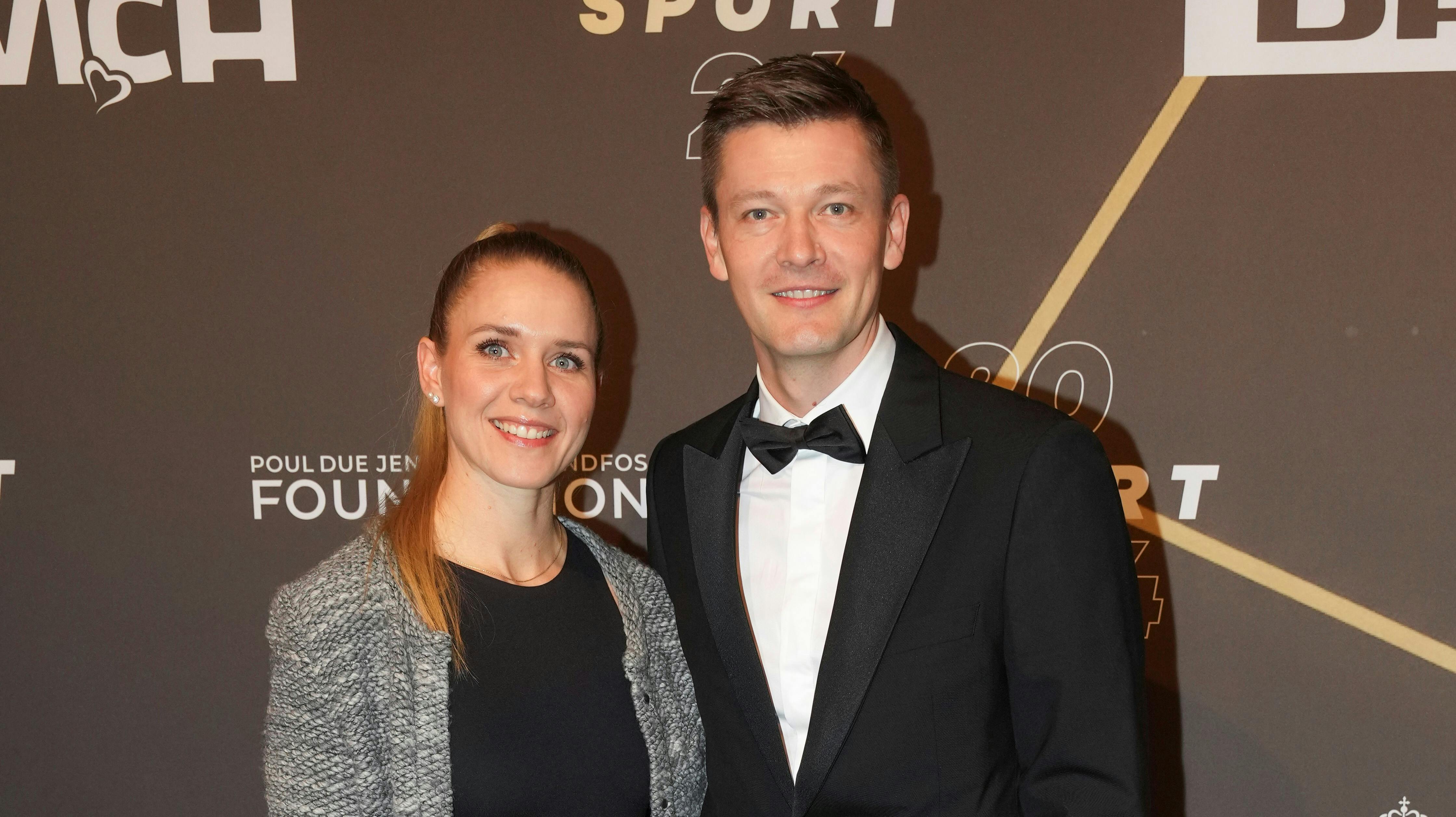 Lasse Svan og hans hustru Sara til Årets Sport 2024 i Herning forleden.