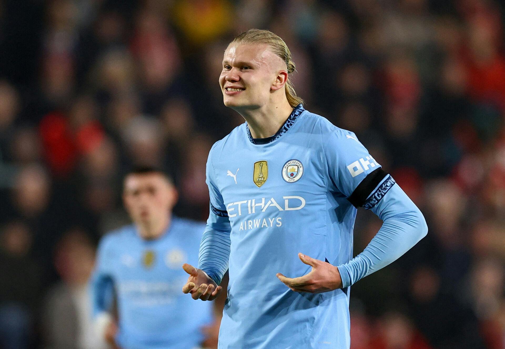 Erling Haaland forlænger kontrakted med Manchester City. Den nye aftale løber frem til 2034.