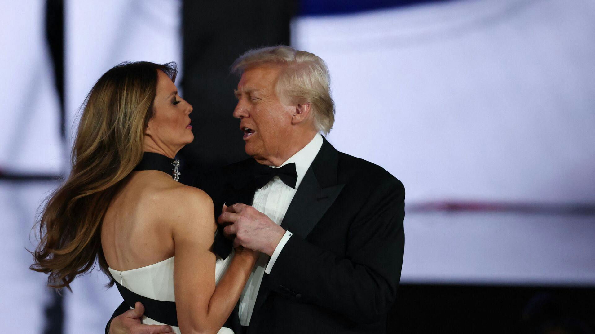 Præsidenten og hans hustru tog en svingom - og ingen hat var i vejen!