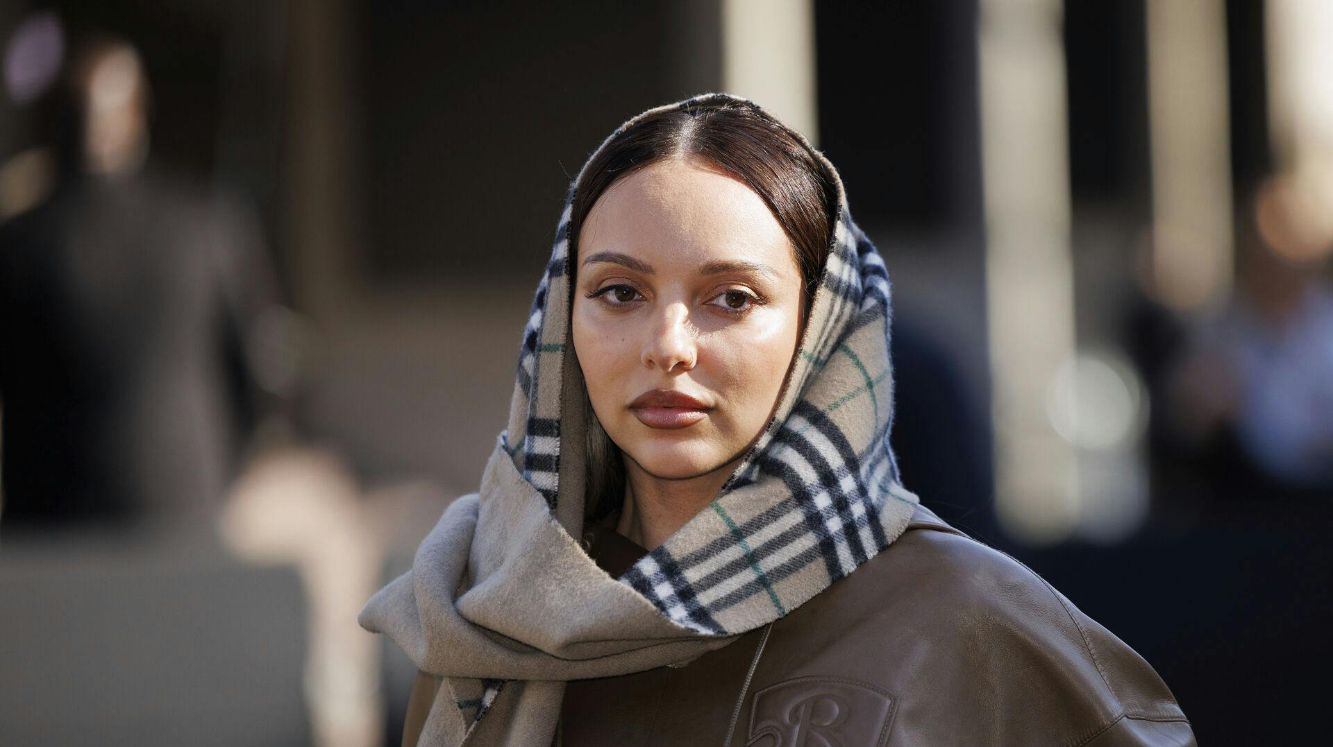 Jade Thirlwall arrives for the the Burberry Spring Summer 2025 fashion show on Monday, Sept. 16, 2024 in London. (Photo by Vianney Le Caer/Invision/AP)