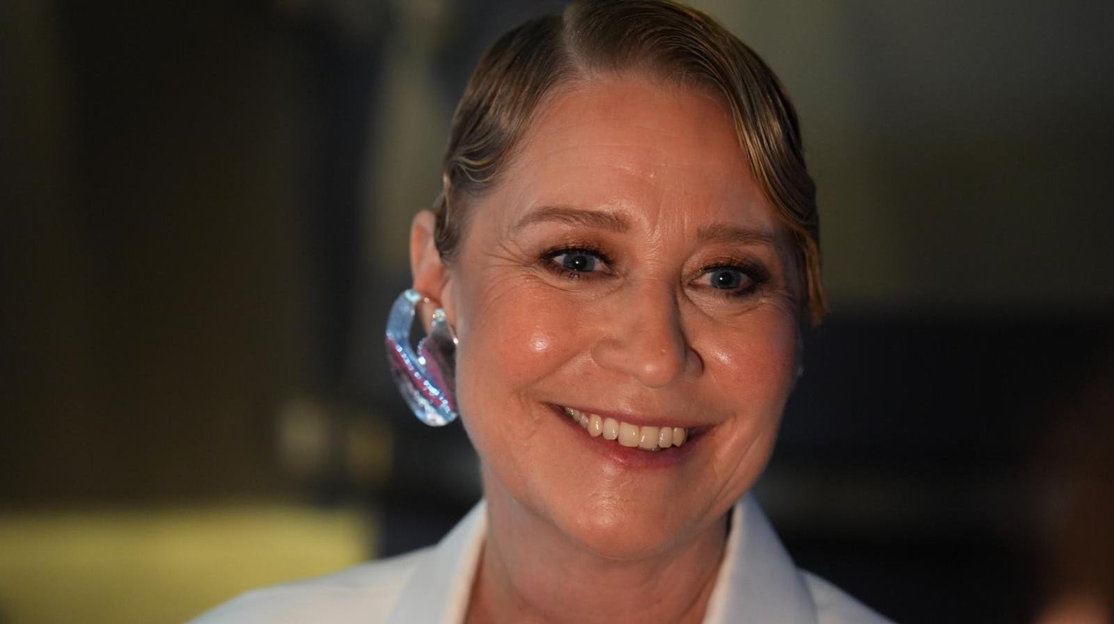 Trine Dyrholm til onsdagens premiere på "Pigen med nålen".
