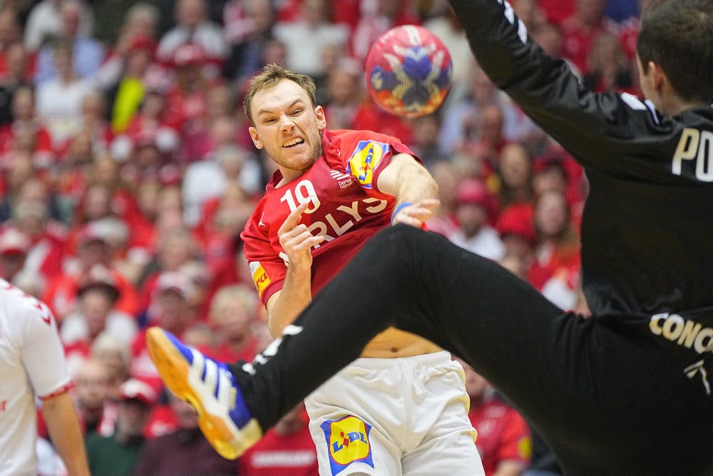 Mathias Gidsel og Danmark er klar til VM's kvartfinaler i Oslo. 