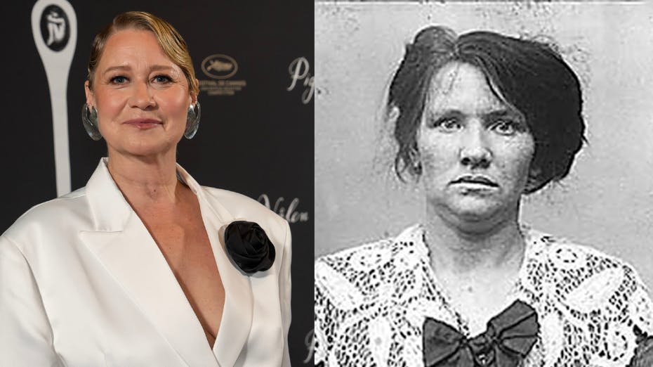 Trine Dyrholm spiller den berygtede barnemorder Dagmar Overby i "Pigen med nålen", som i går blev nomineret til en Oscar. 
