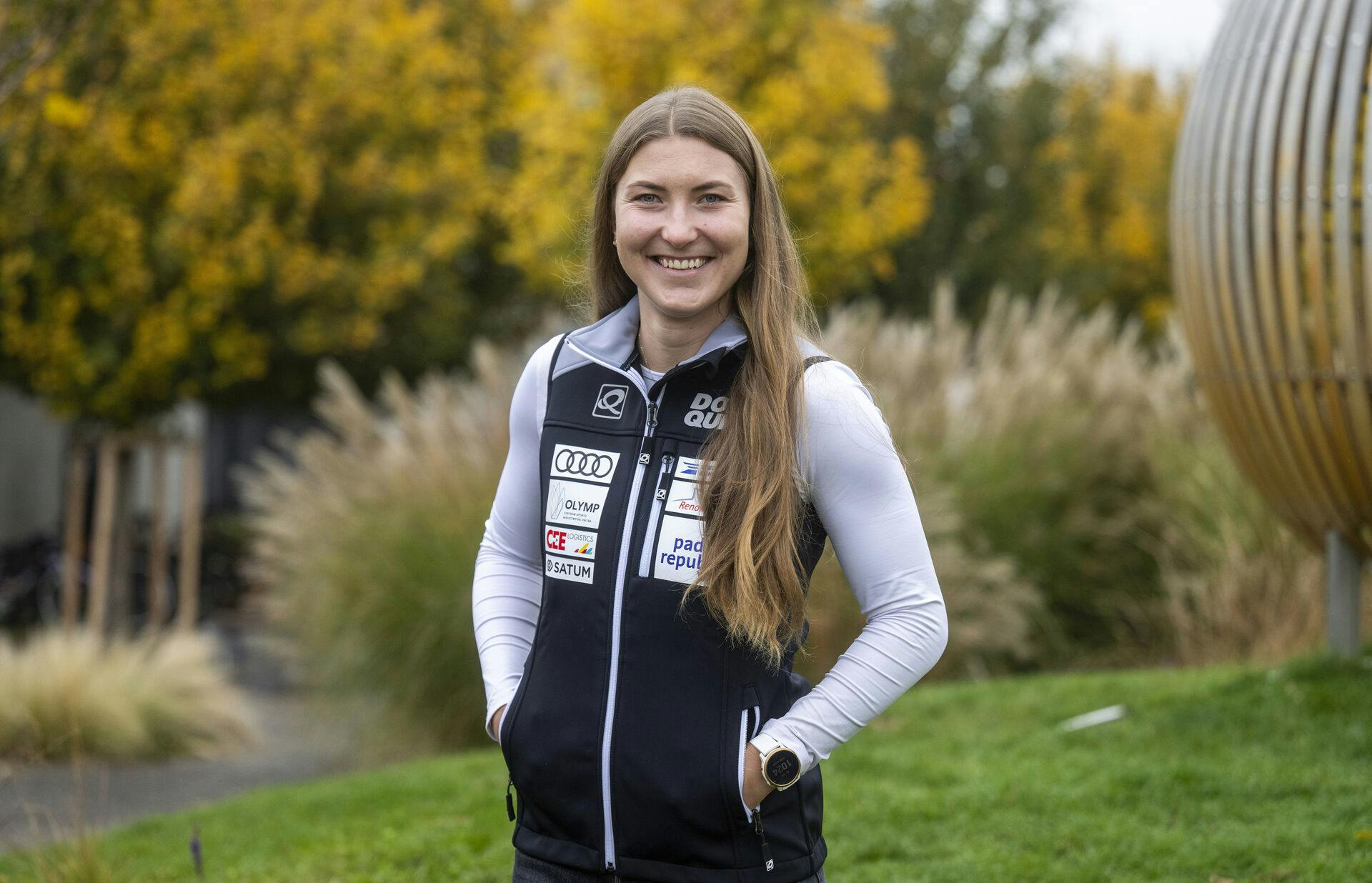 Czech skier Tereza Nova poses after a pre-season press conference, in Prague, Czech Republic, on October 30, 2024. Photo/Michaela Rihova (CTK via AP Images)